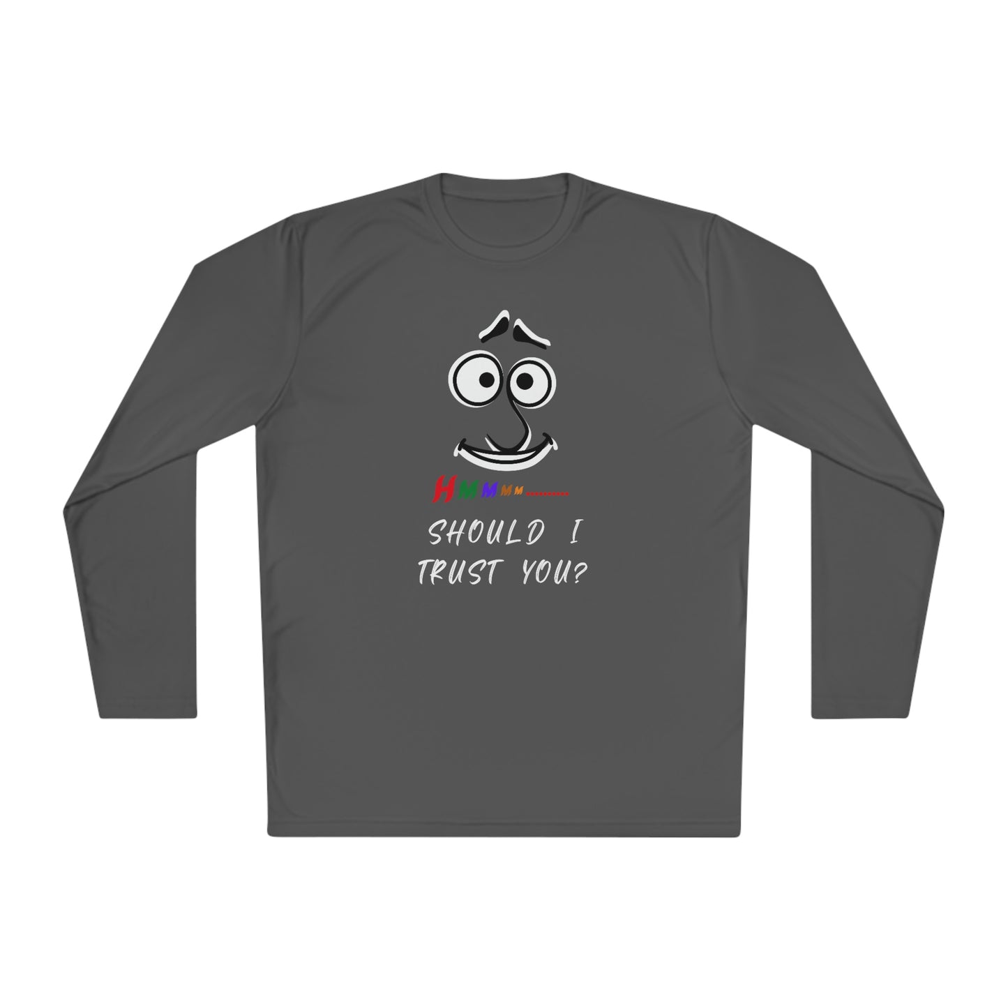 Hmmm, Unisex Lightweight Long Sleeve Tee