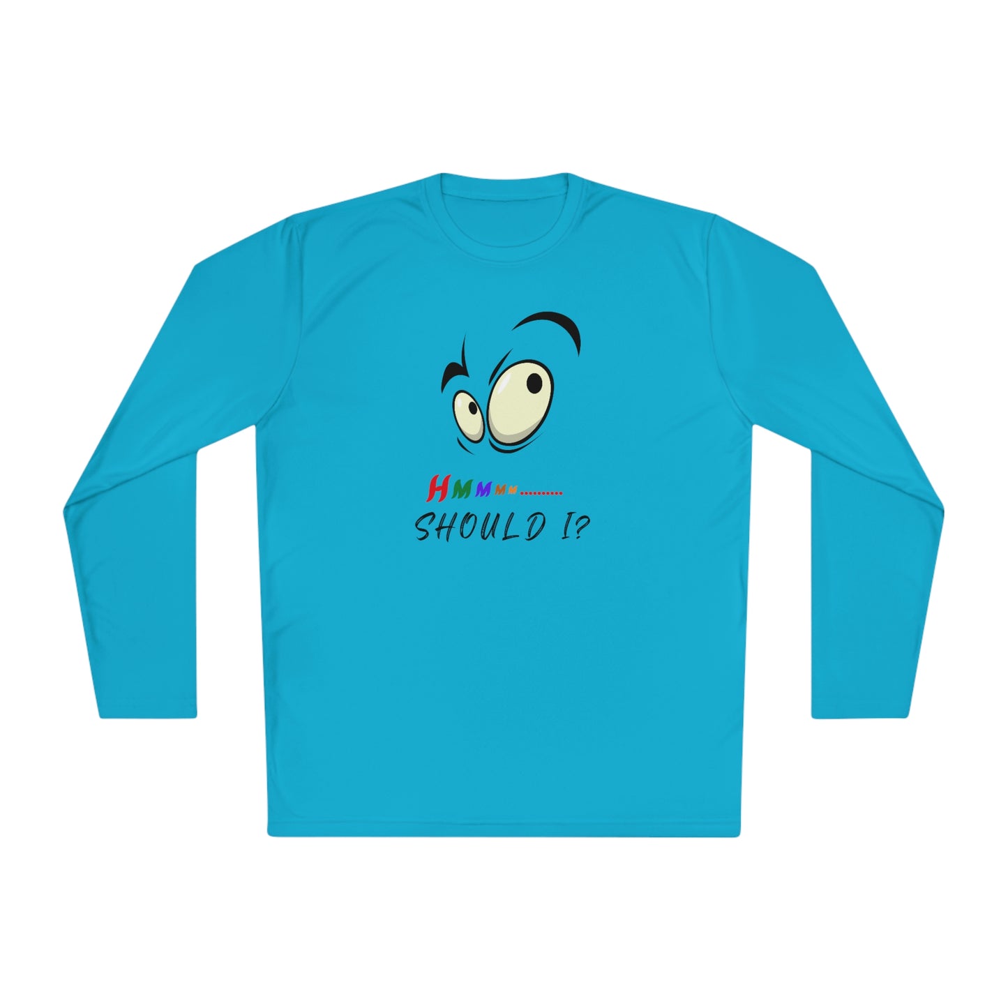 Hmmm, Unisex Lightweight Long Sleeve Tee