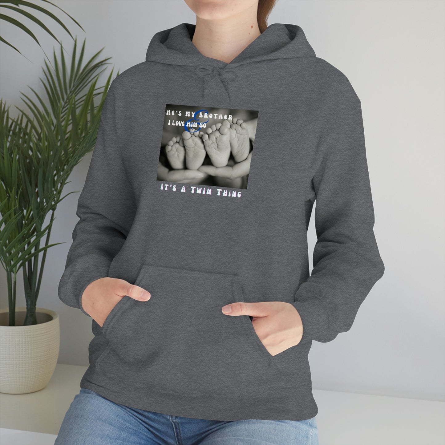 Twin, Unisex Heavy Blend™ Hooded Sweatshirt