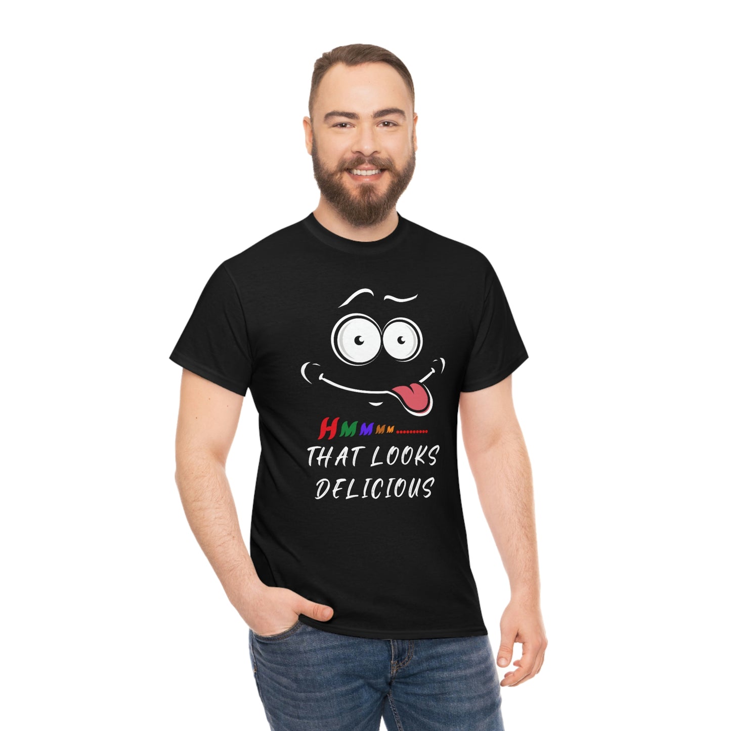 Hmmm, Funny, Unisex Heavy Cotton Tee