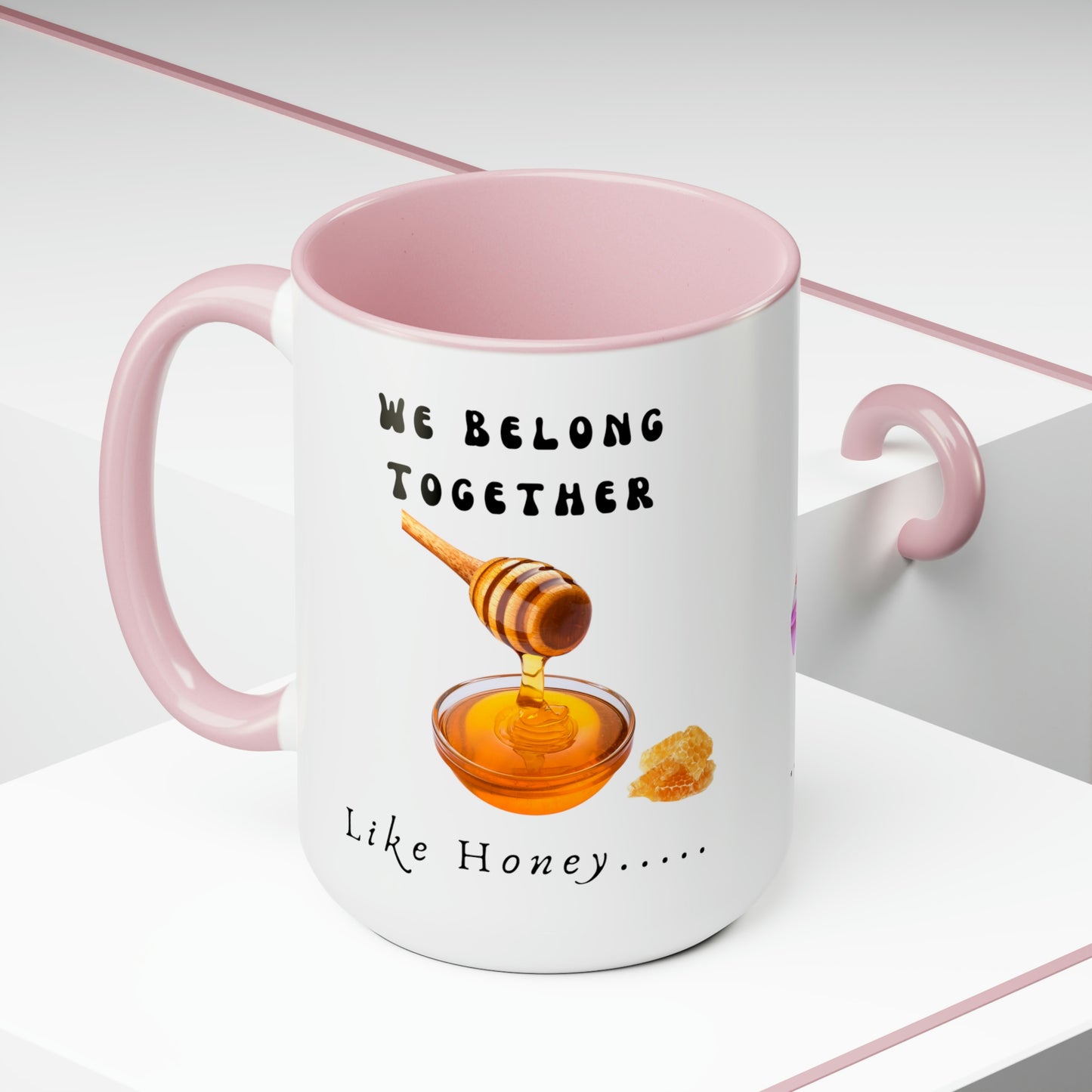 Stronger Together, Love, Two-Tone Coffee Mugs, 15oz