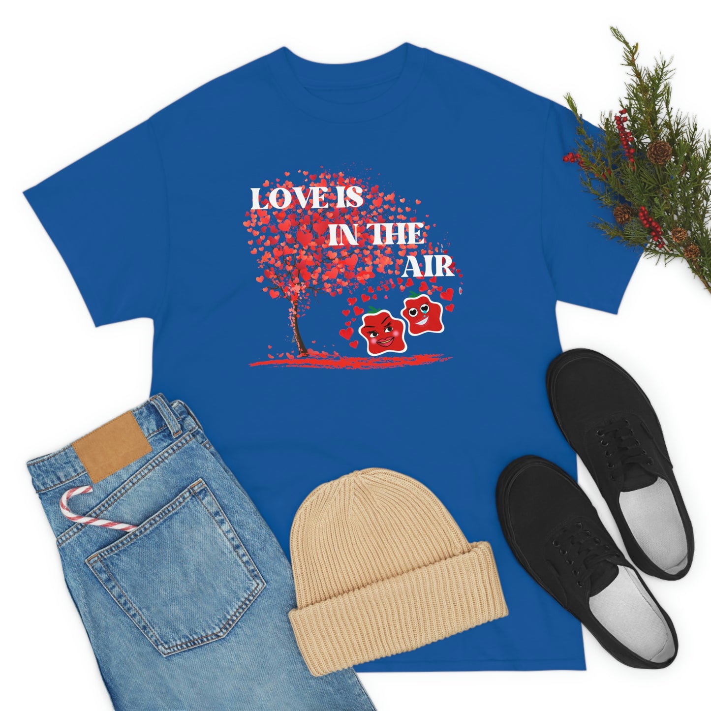 Love Is In The Air Smile Unisex Heavy Cotton Tee