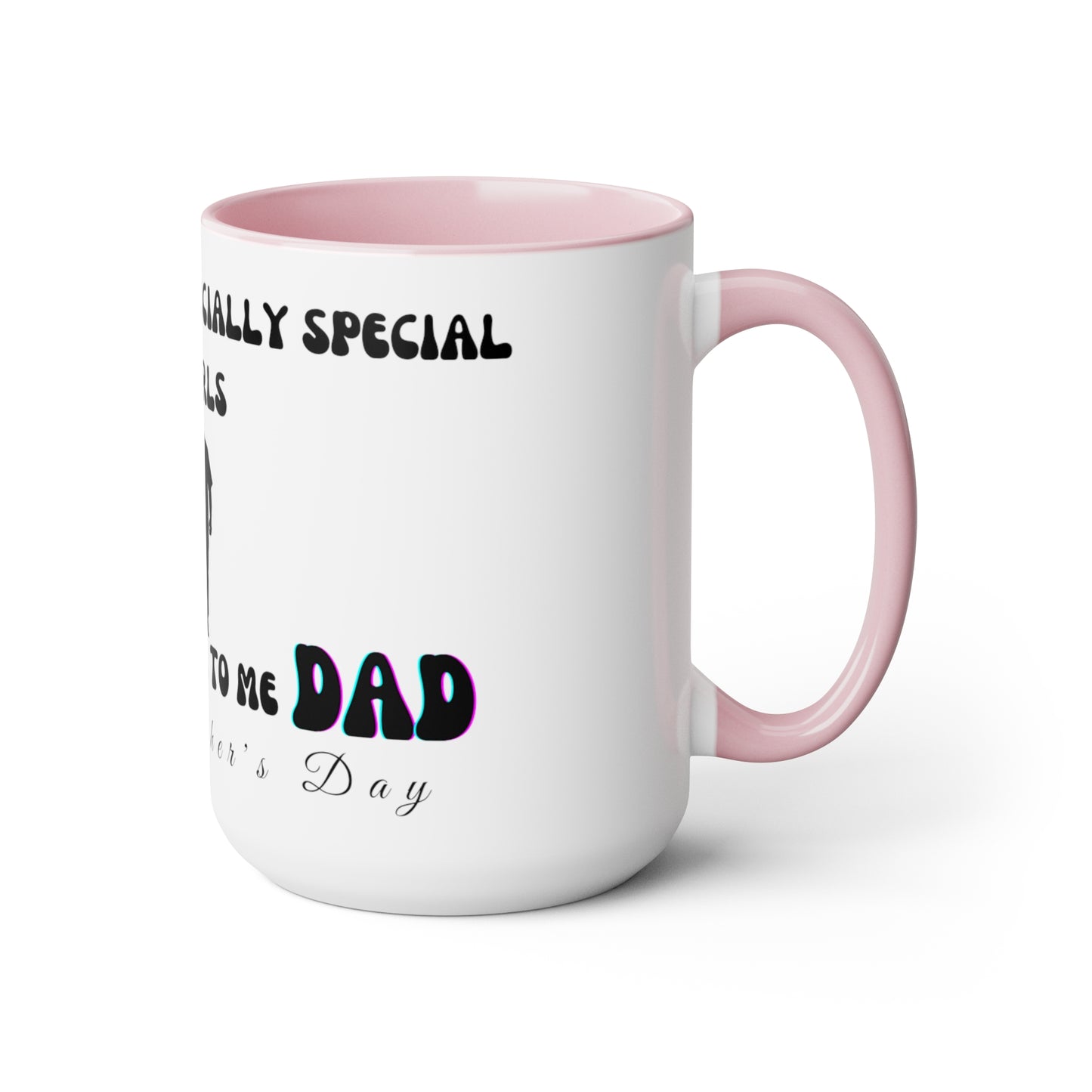 Exotic Print Father's Day Two-Tone Coffee Mugs, 15oz