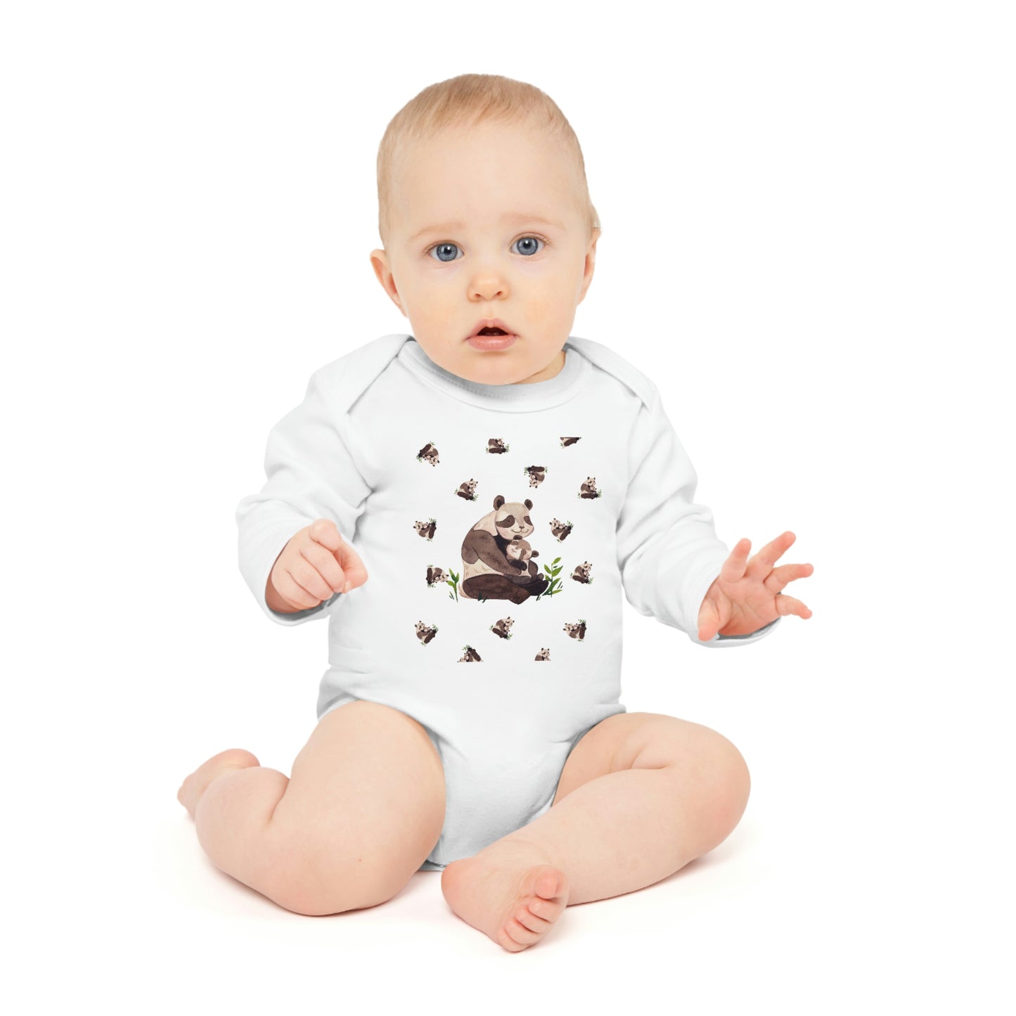 Baby Talk, Baby Long-Sleeve Organic Bodysuit