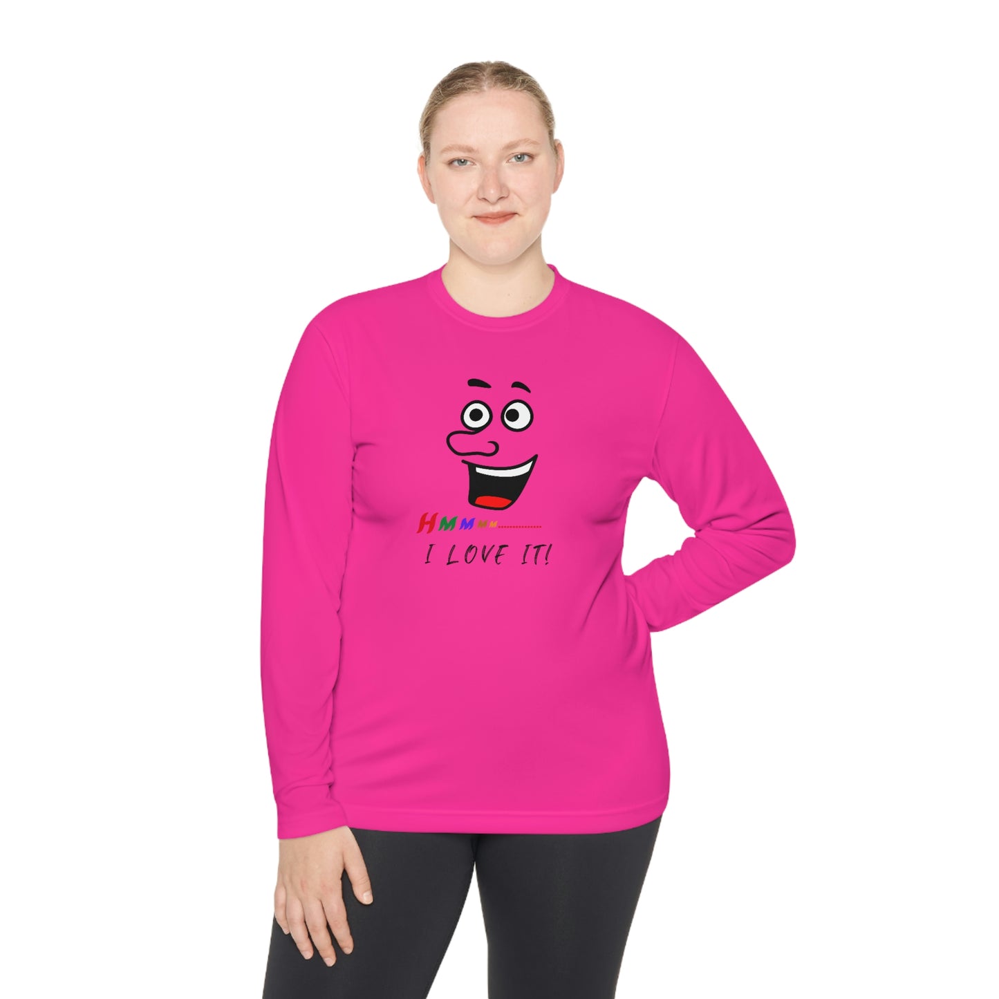 Hmmm, Unisex Lightweight Long Sleeve Tee