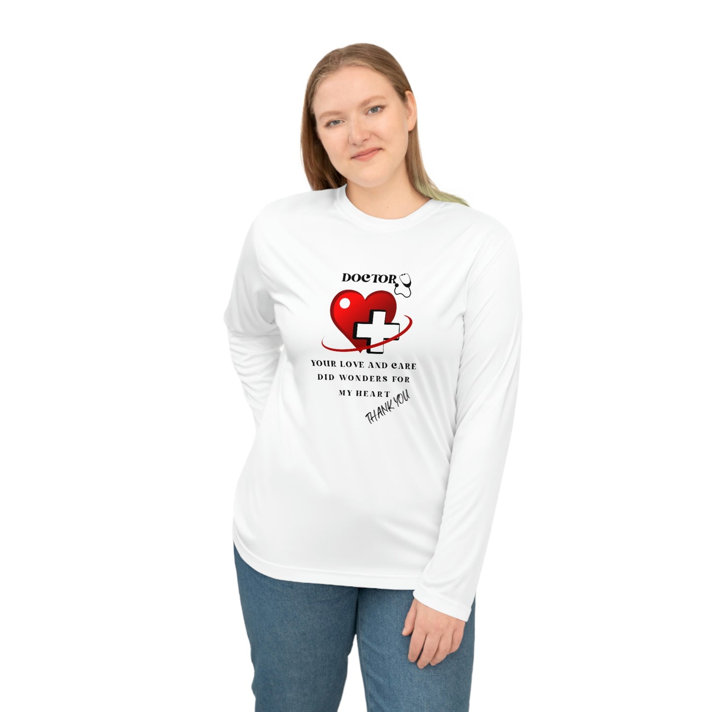 Medical, CVICU, EKG, Unisex Performance Long Sleeve Shirt