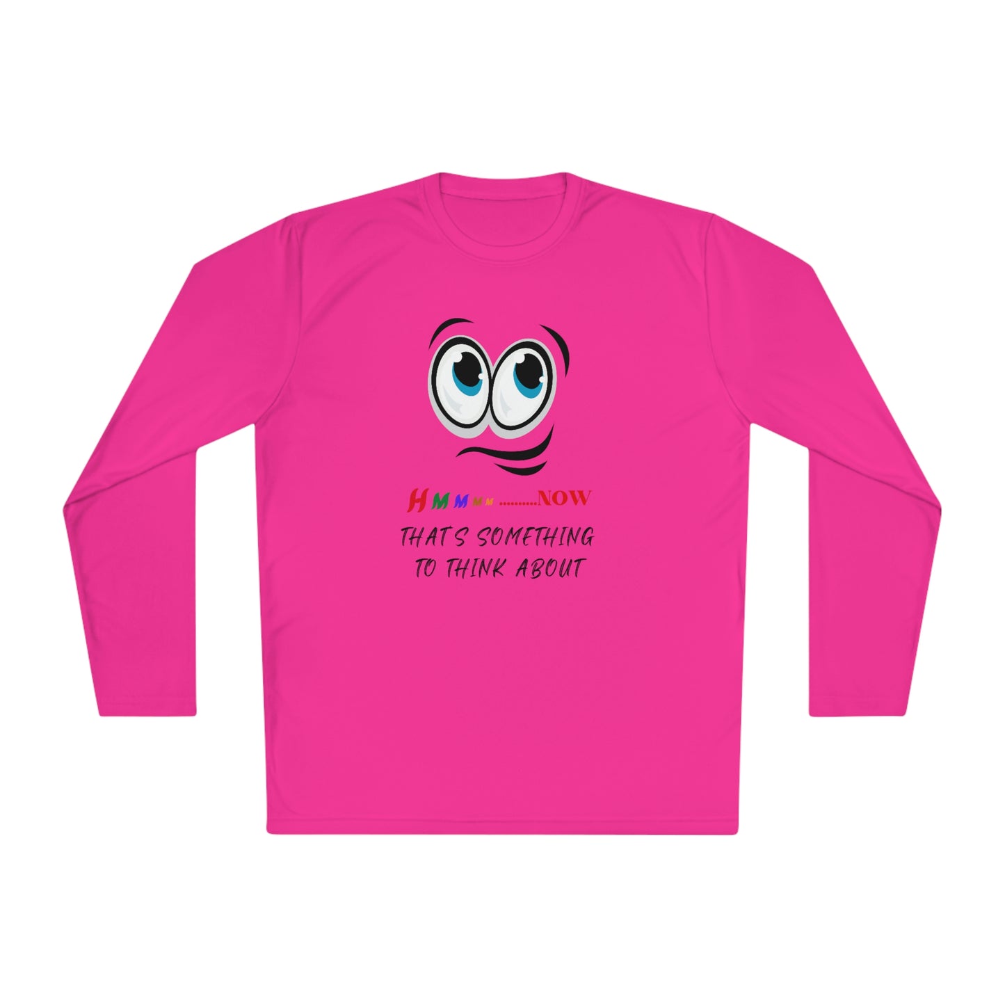 Hmmm, Unisex Lightweight Long Sleeve Tee