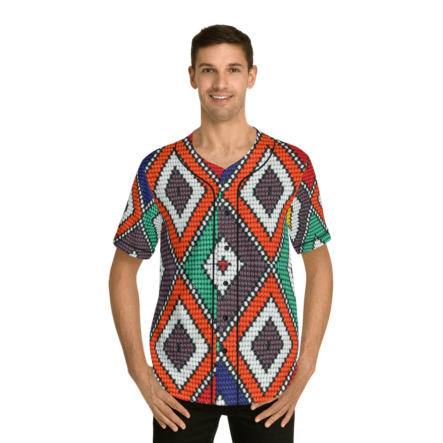 Exotic Print Baseball Jersey