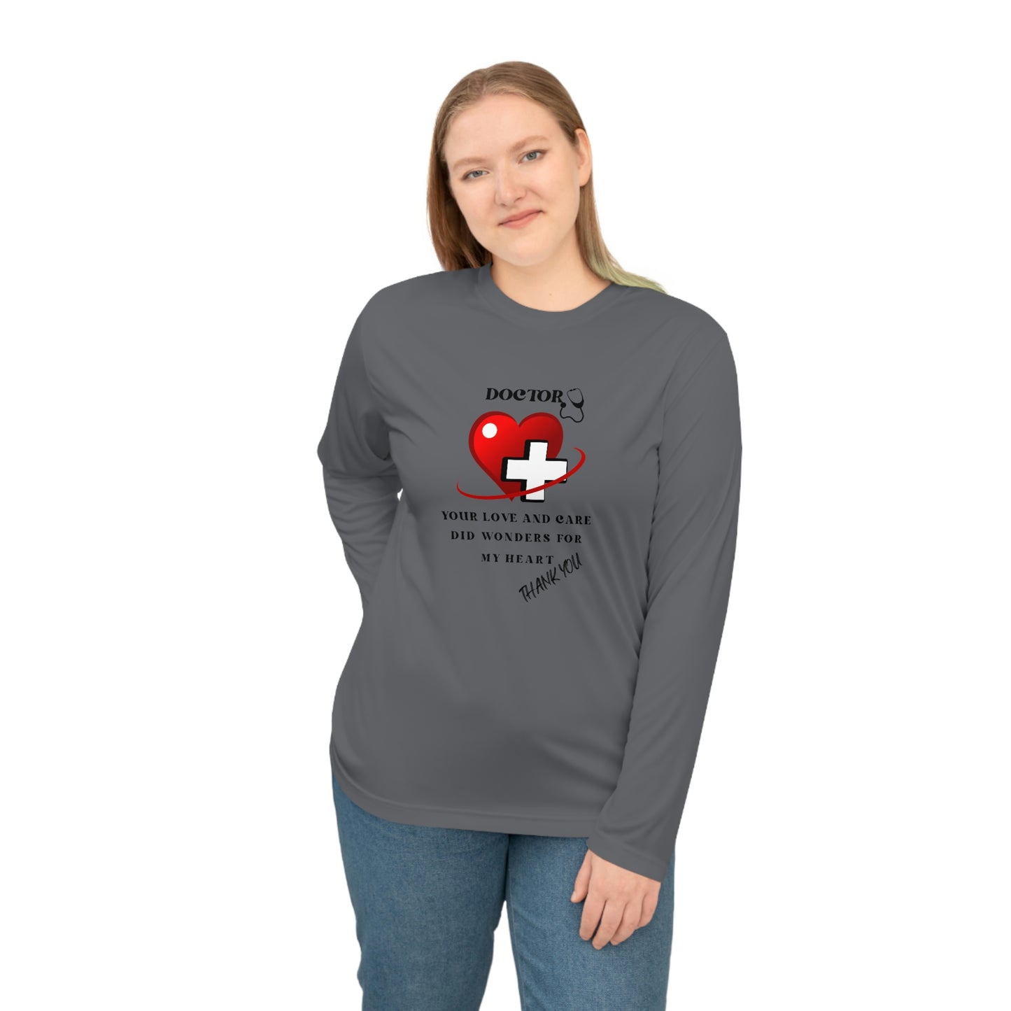 Medical, CVICU, EKG, Unisex Performance Long Sleeve Shirt