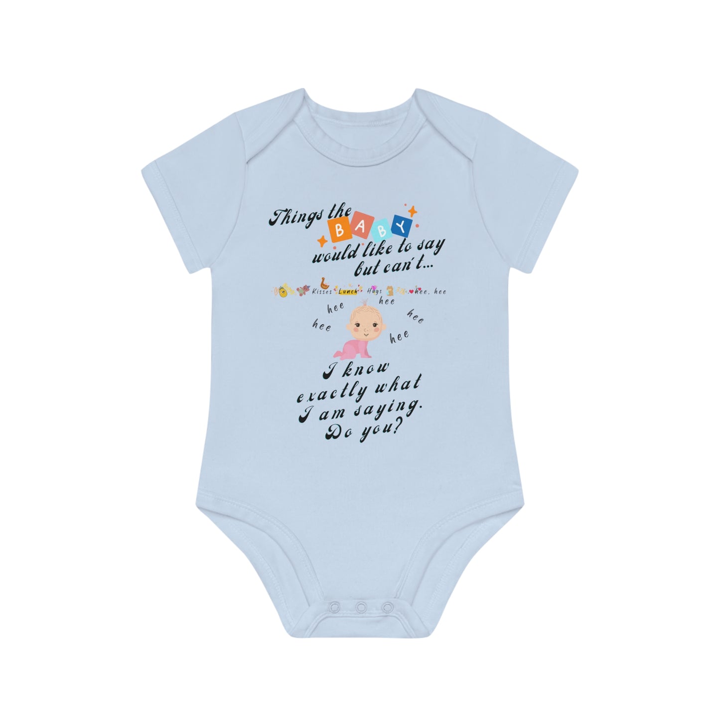 Baby Talk, Baby Organic Short Sleeve Bodysuit