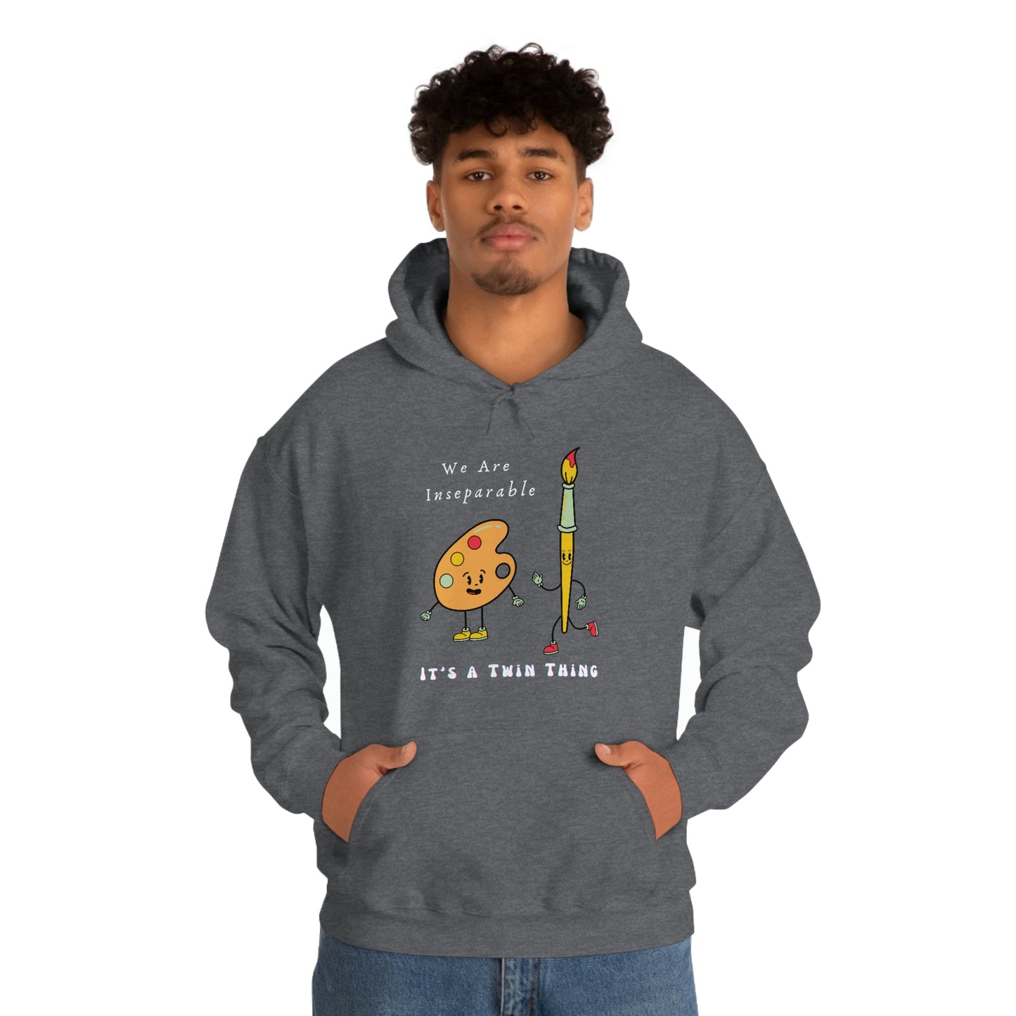 Twin, Unisex Heavy Blend™ Hooded Sweatshirt