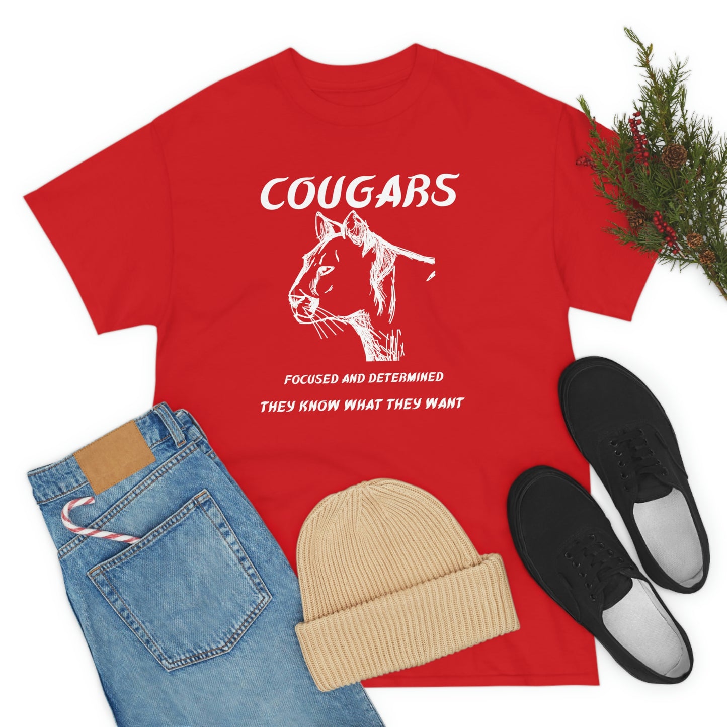 Cougars Unisex Heavy Cotton Tee