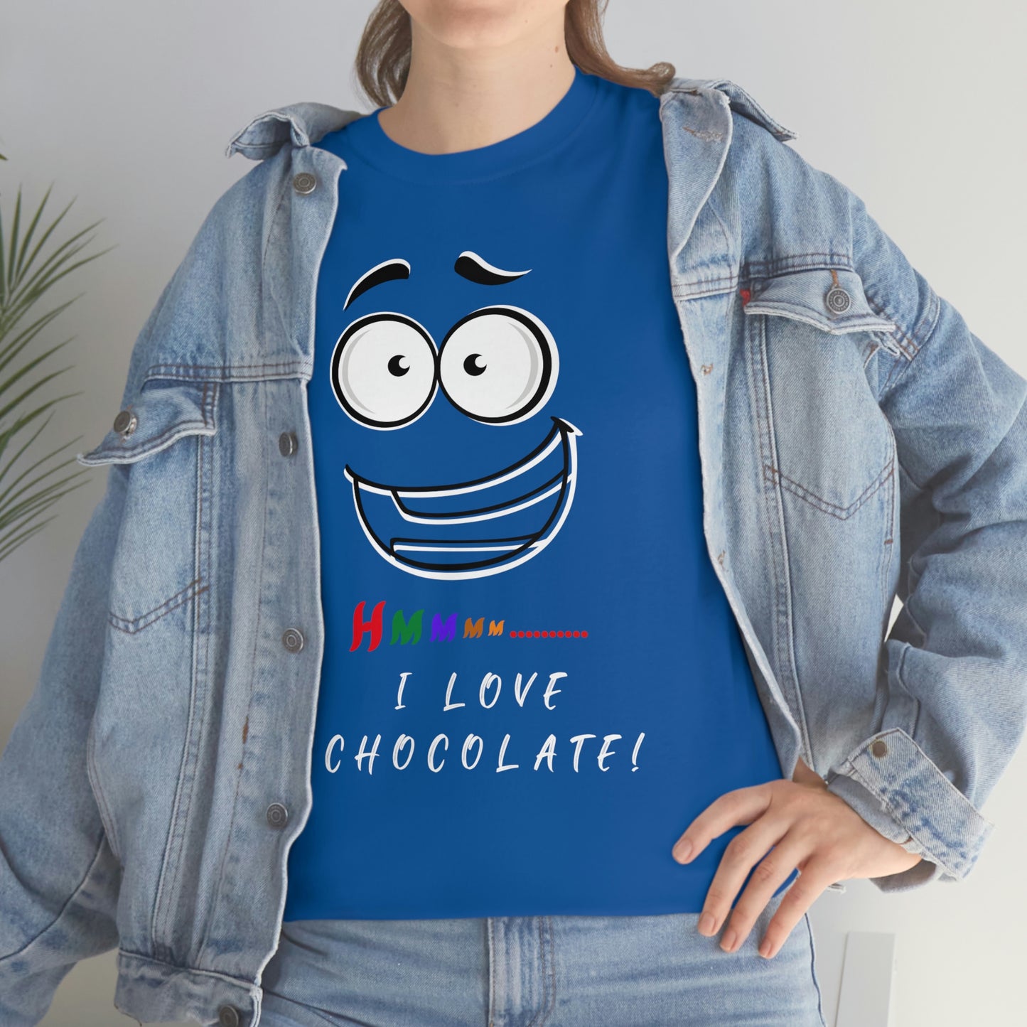 Hmmm... I Love Chocolate Unisex Heavy Cotton Tee