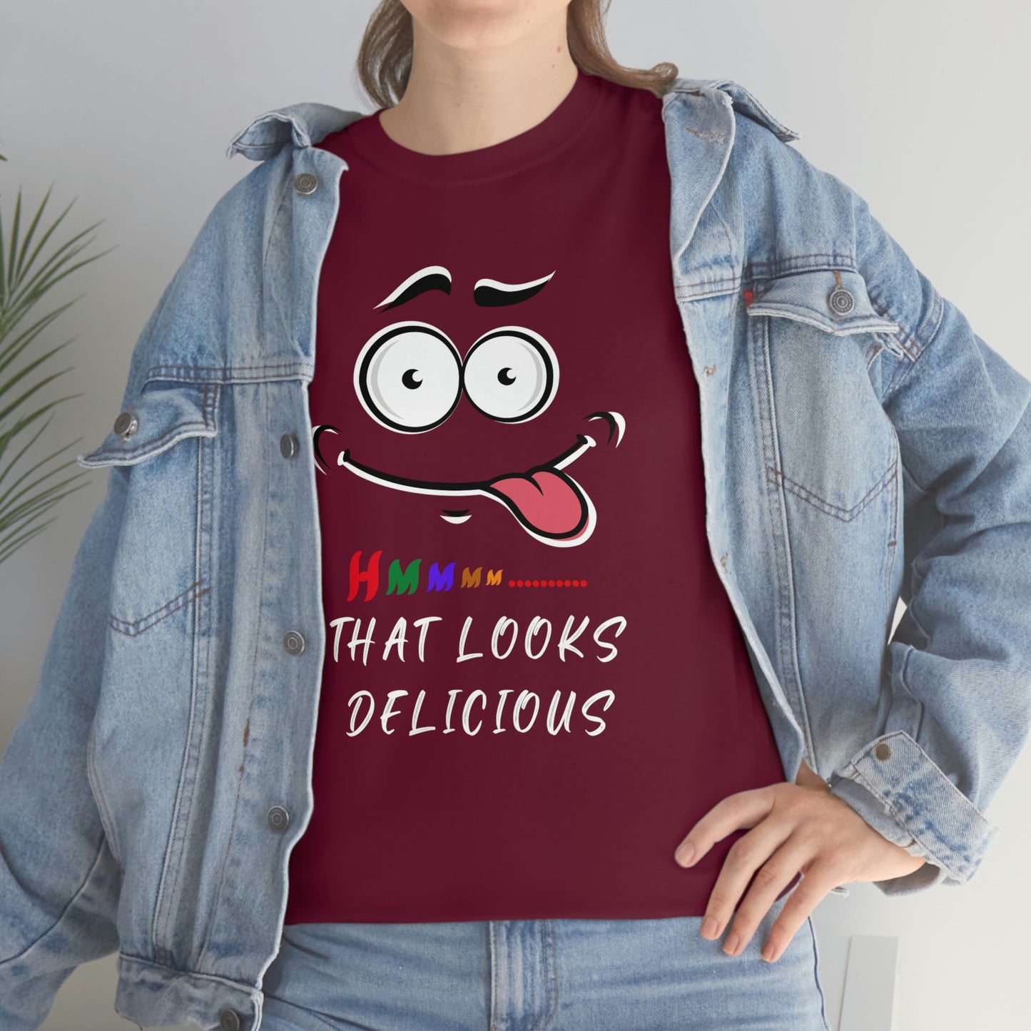 Hmmm, Funny, Unisex Heavy Cotton Tee