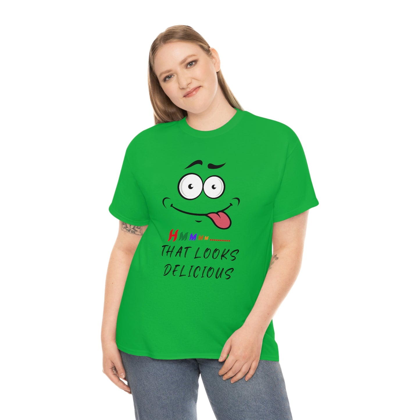 Hmmm, Funny, Unisex Heavy Cotton Tee