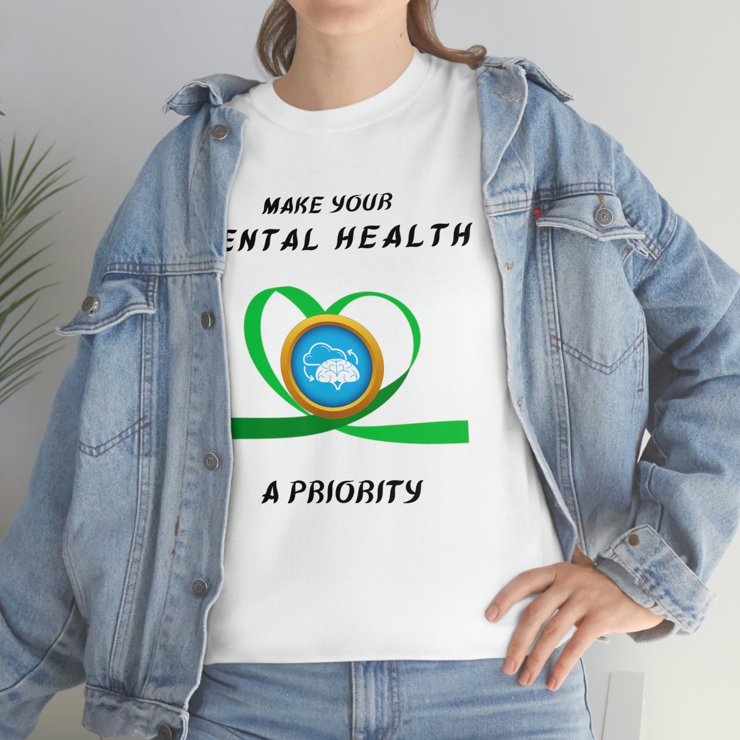 Mental Health A Priority Unisex Heavy Cotton Tee