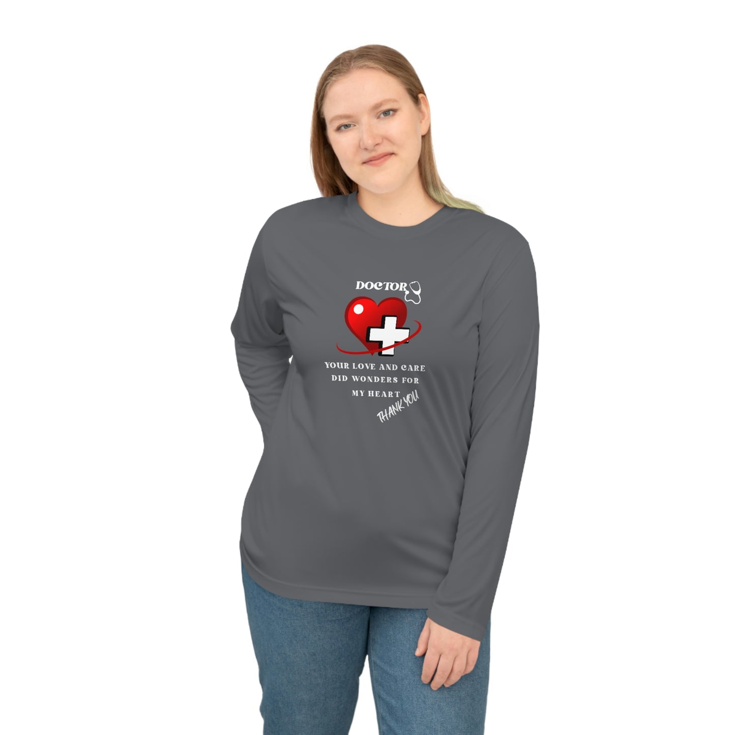 Medical, CVICU, EKG, Unisex Performance Long Sleeve Shirt