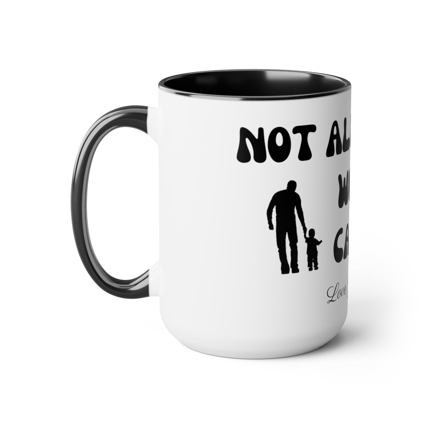 Exotic Print Fathers Day Two-Tone Coffee Mugs, 15oz