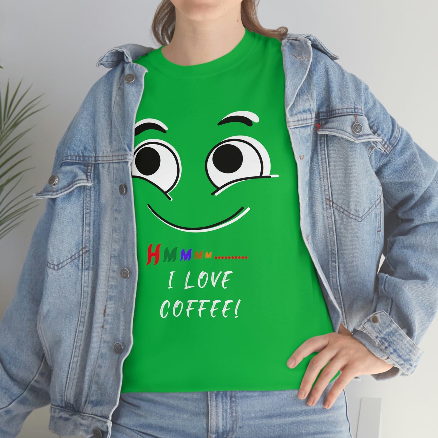 Hmmm... I Love Coffee! Unisex Heavy Cotton Tee