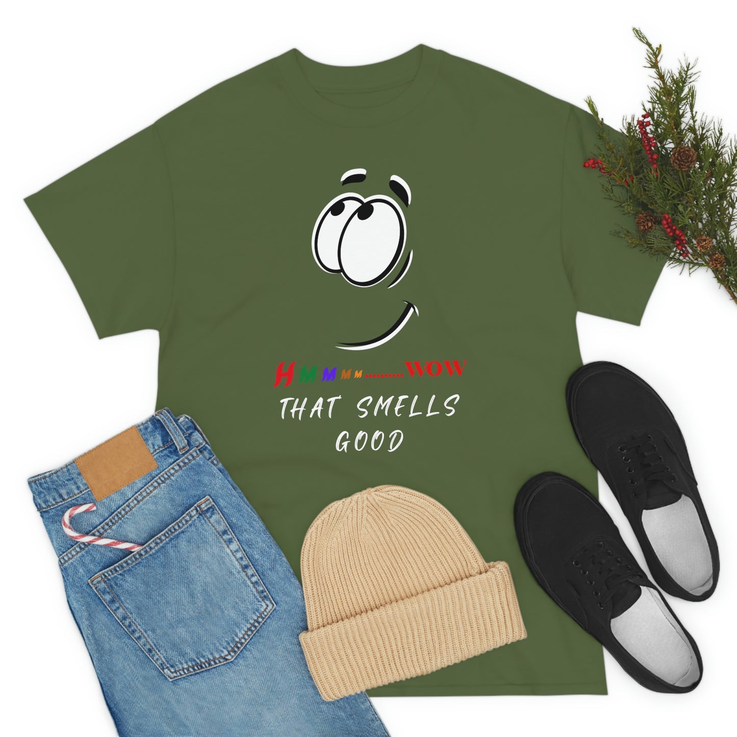 Hmmm... Wow that Smells Good Unisex Heavy Cotton Tee