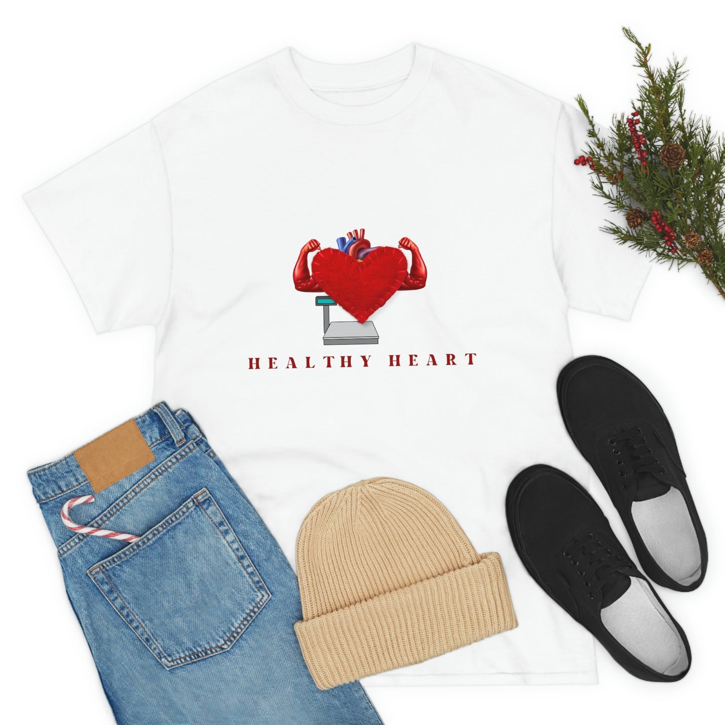 Healthy Heart Unisex Heavy Cotton Tee