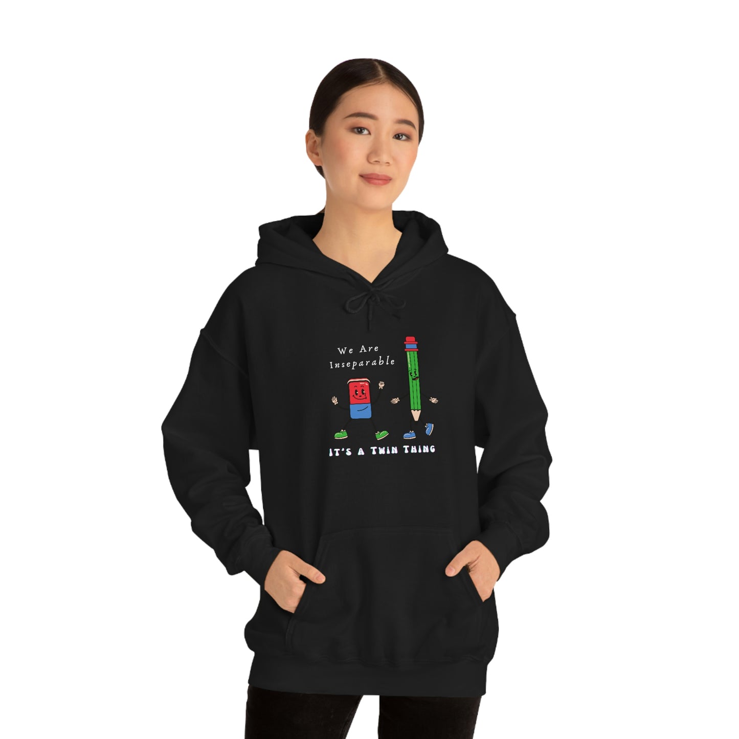 Twin, Unisex Heavy Blend™ Hooded Sweatshirt