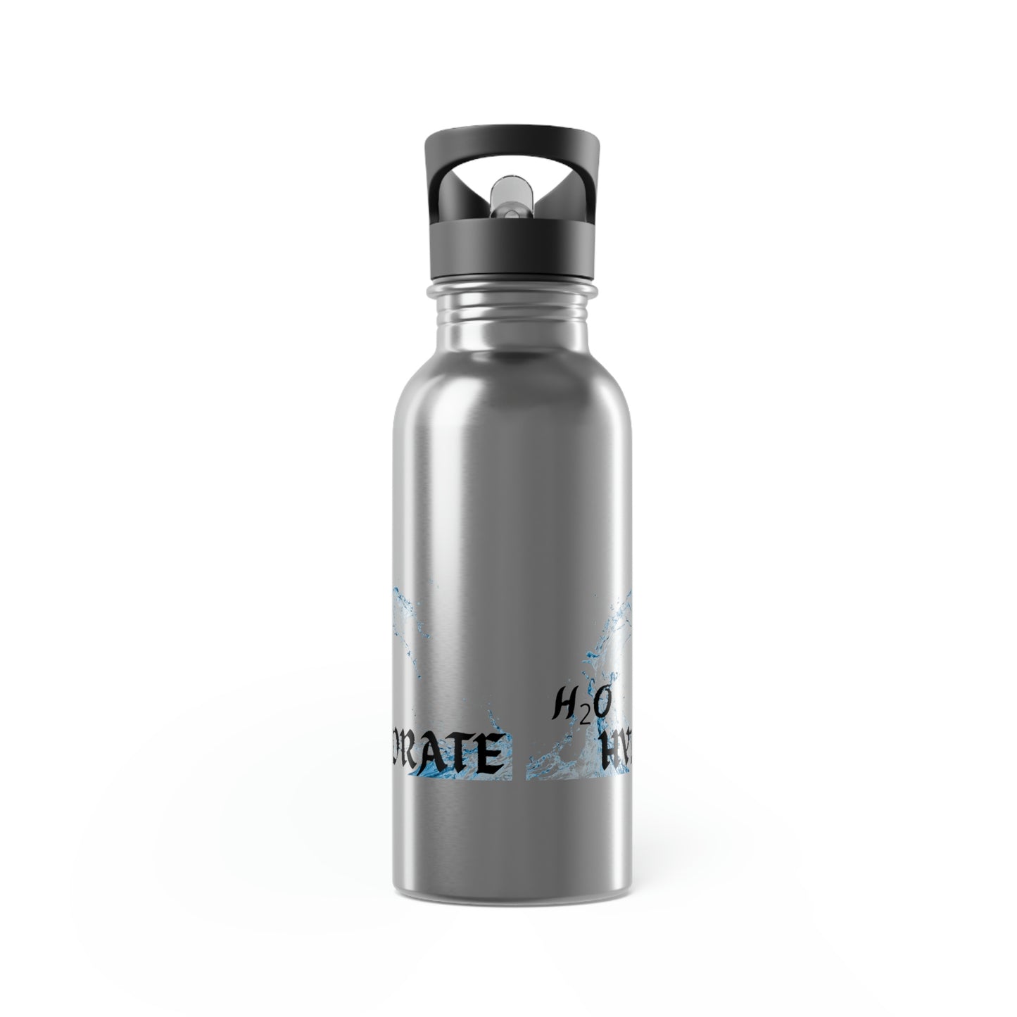 Stainless Steel Water Bottle With Straw, 20oz