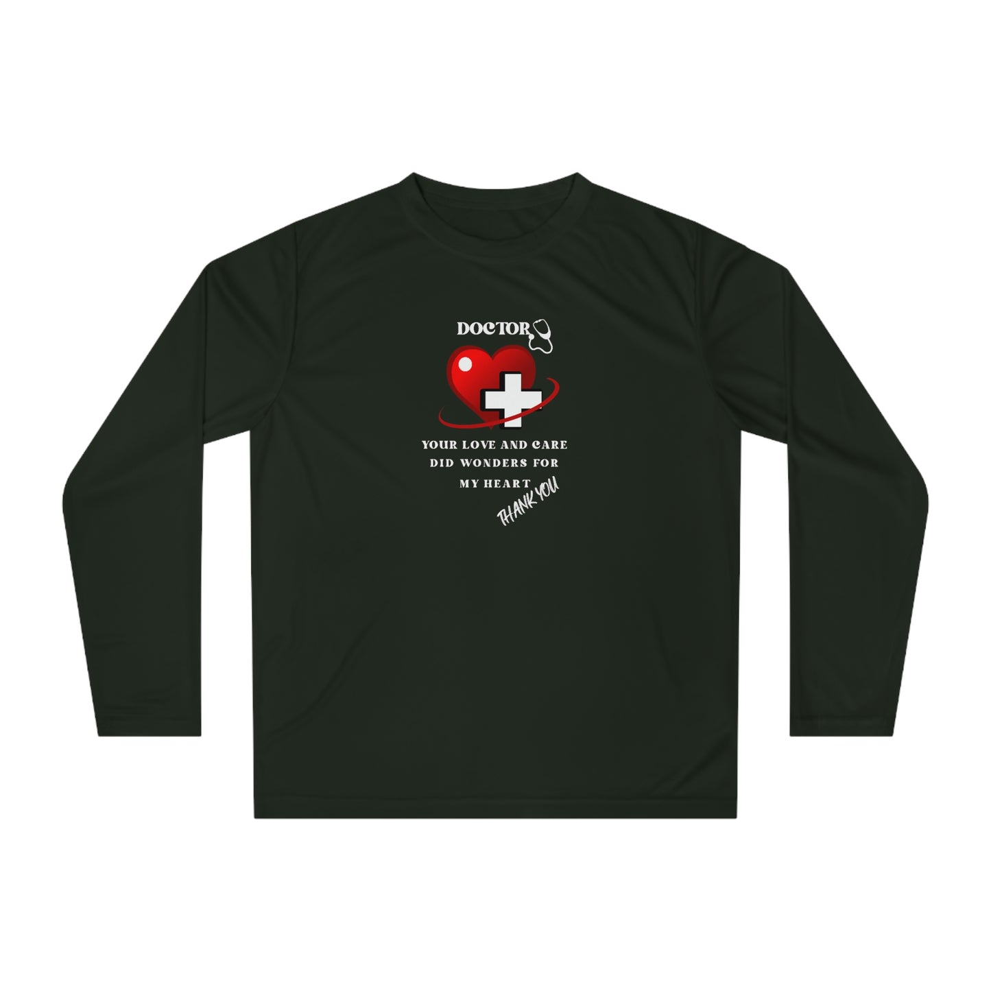 Medical, CVICU, EKG, Unisex Performance Long Sleeve Shirt