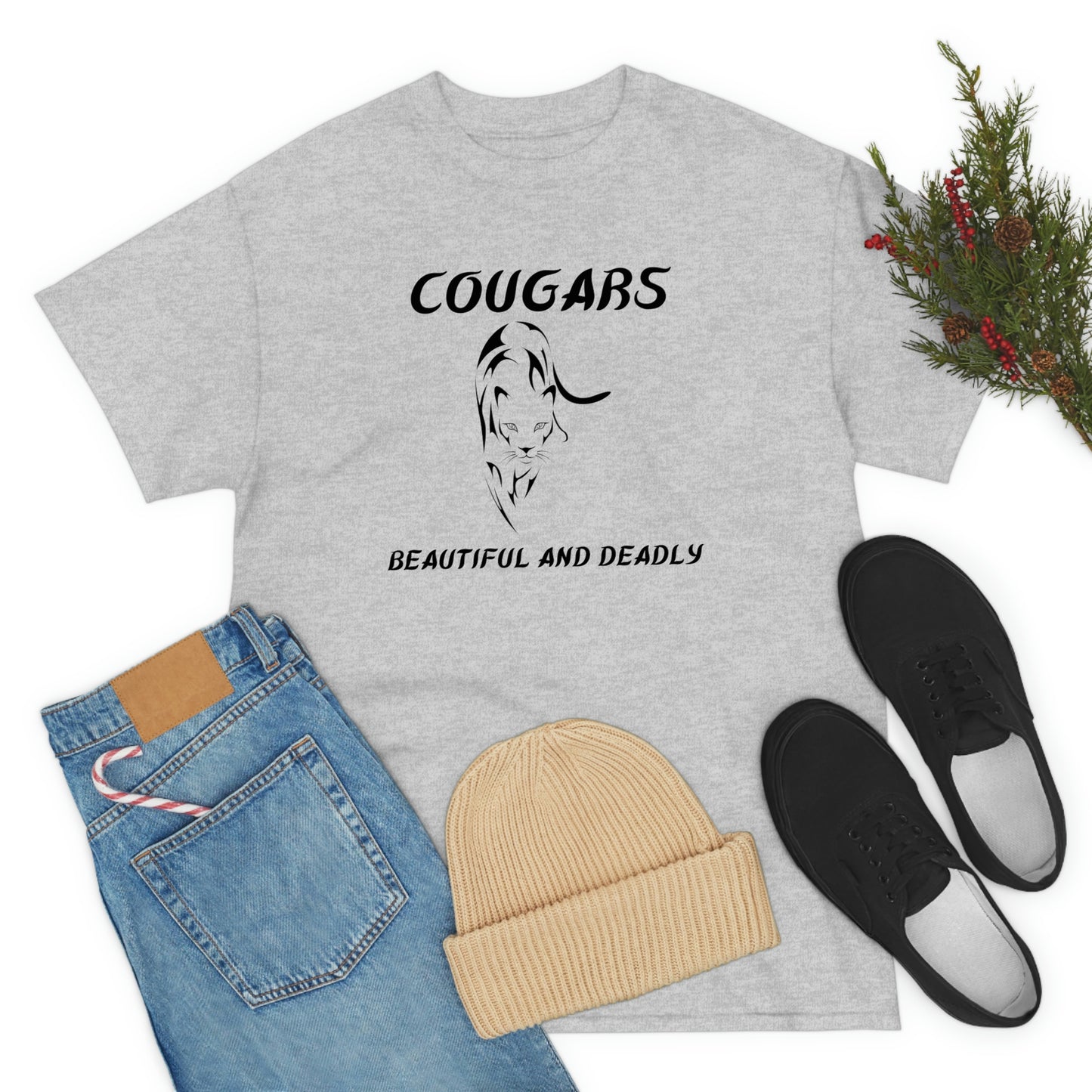 Cougars Unisex Heavy Cotton Tee