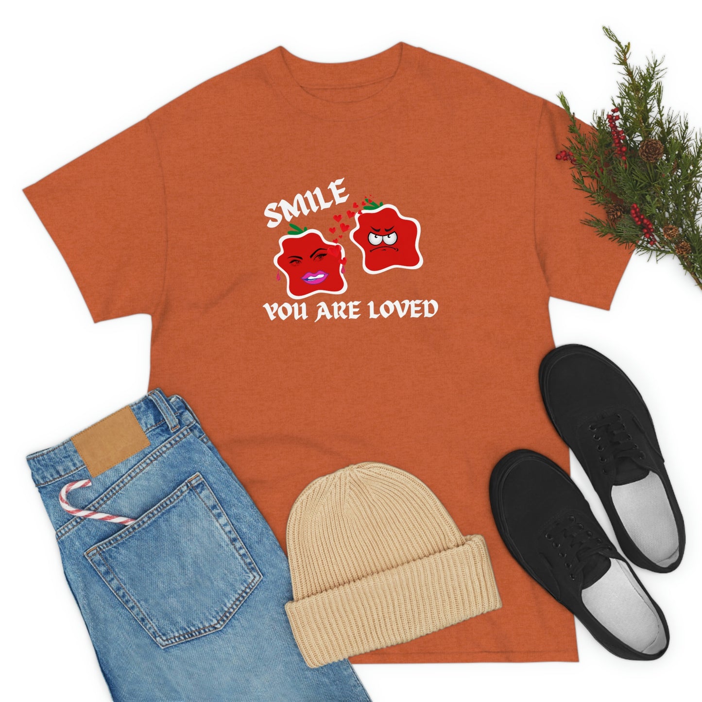 Smile, You Are Loved Unisex Heavy Cotton Tee