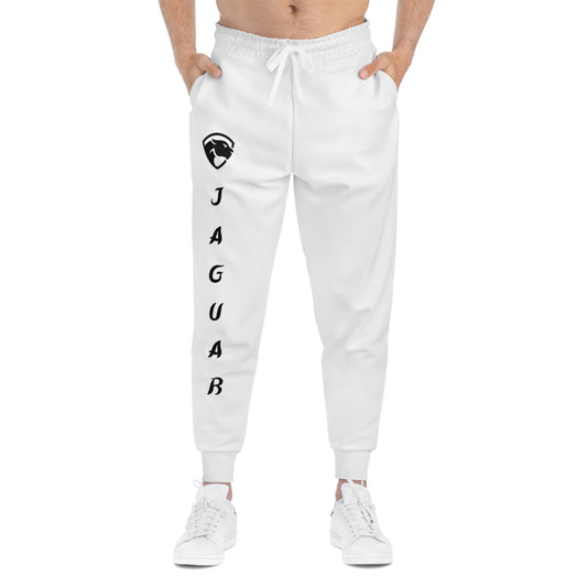 Jaguar White Athletic Joggers (AOP)