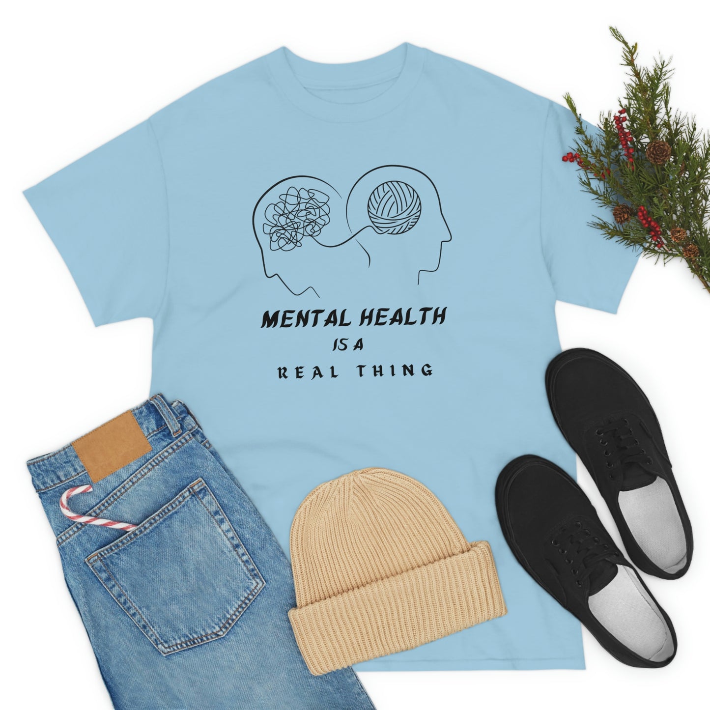 Mental Health Unisex Heavy Cotton Tee