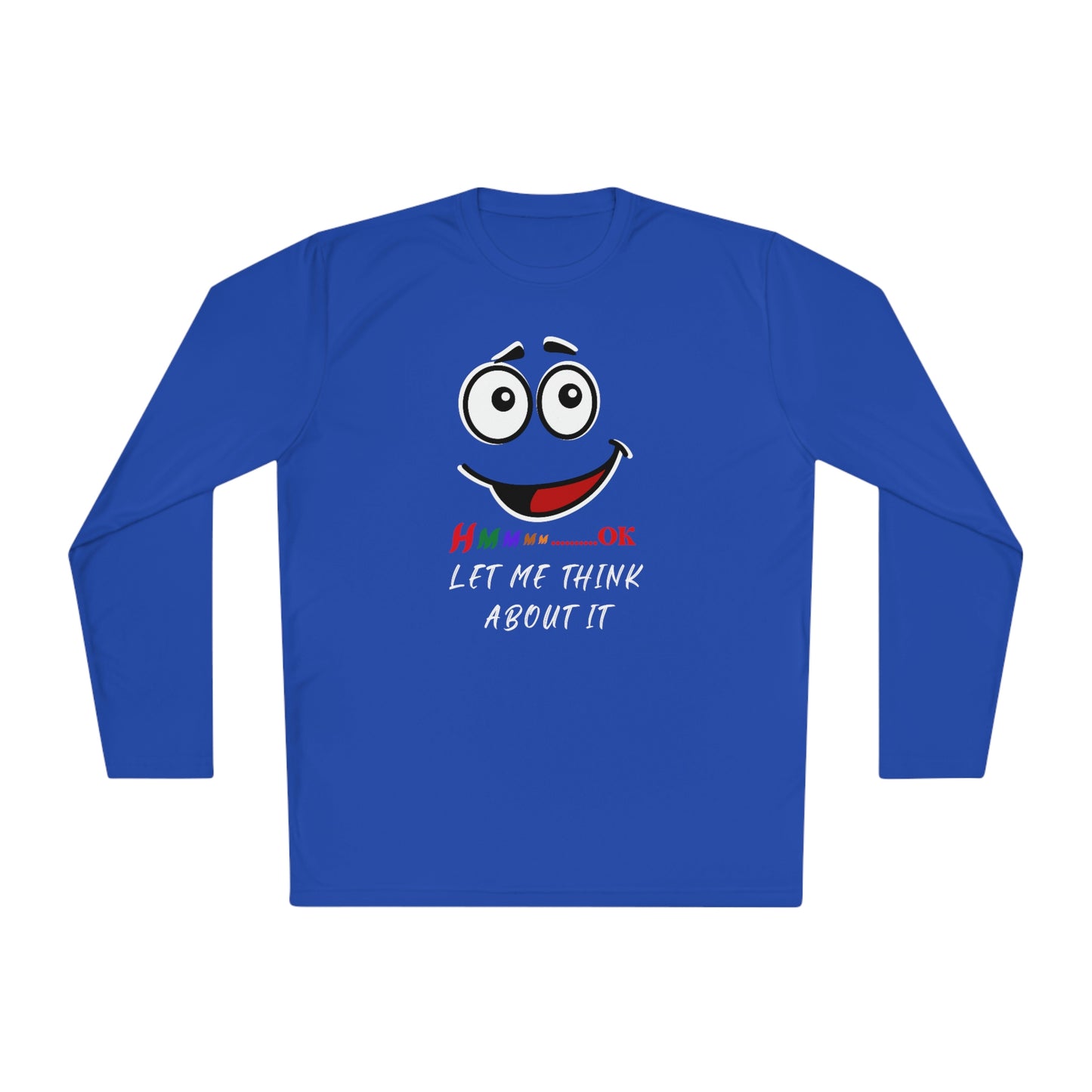 Hmmm, Unisex Lightweight Long Sleeve Tee