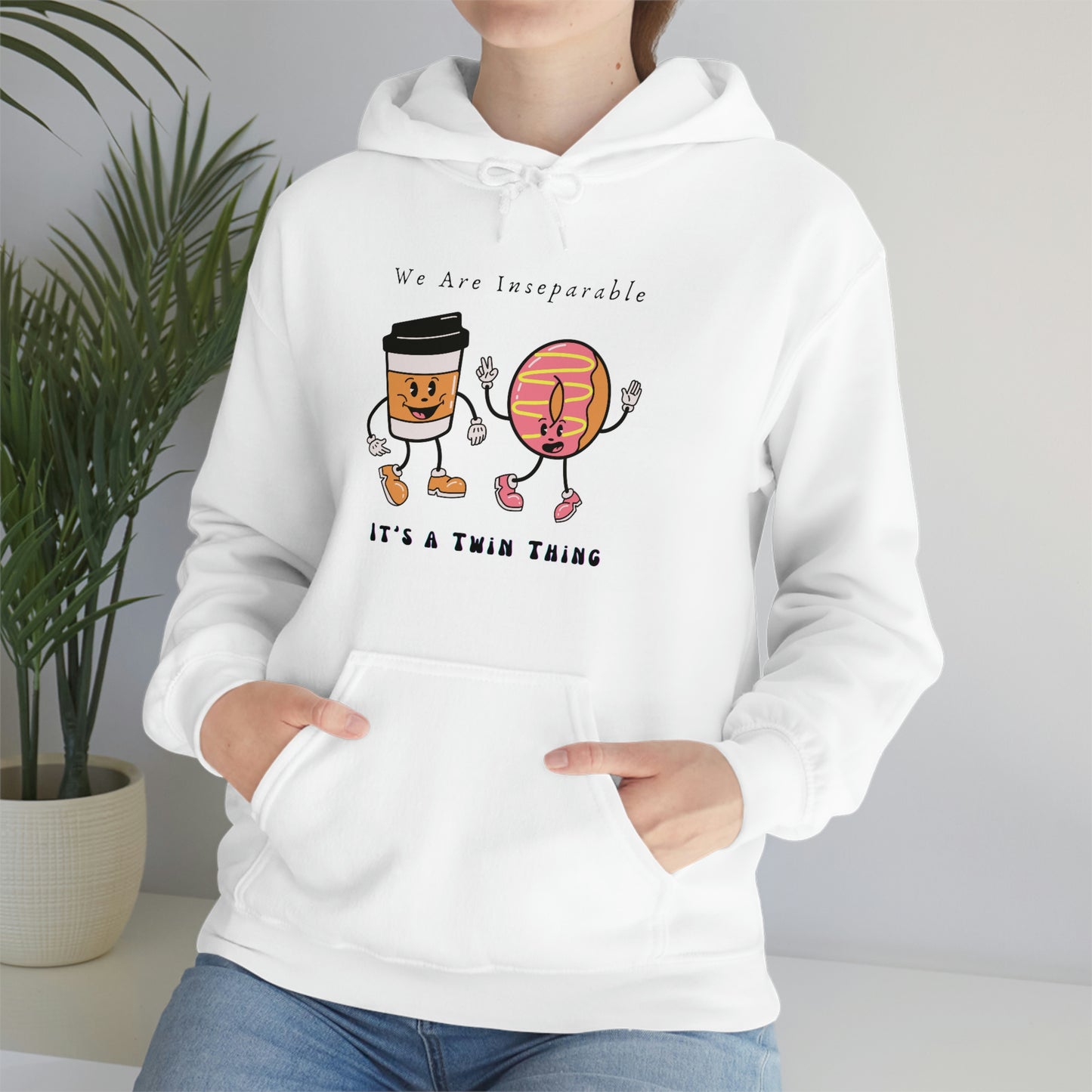 Twin, Unisex Heavy Blend™ Hooded Sweatshirt