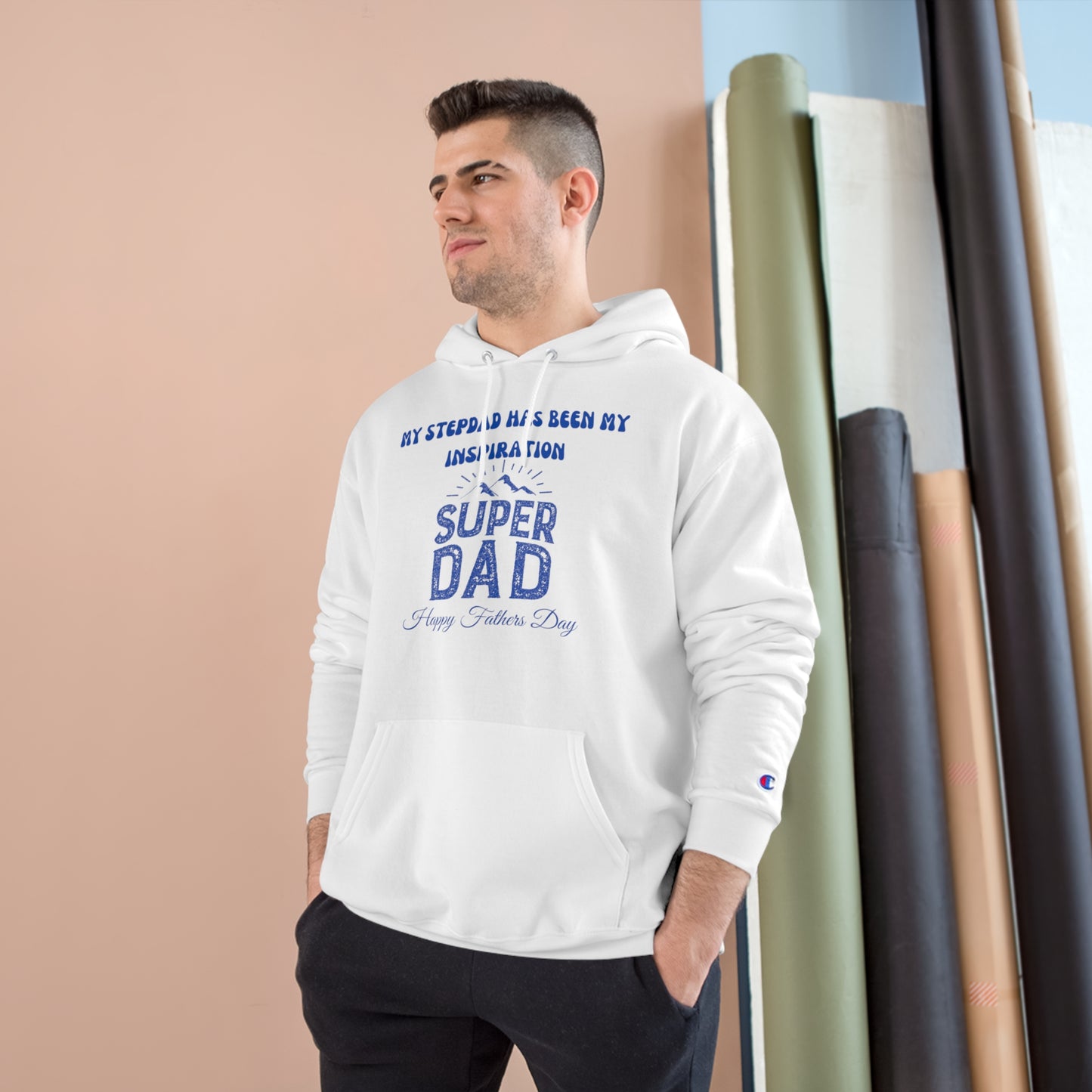 Exotic Print Fathers Day Champion Hoodie