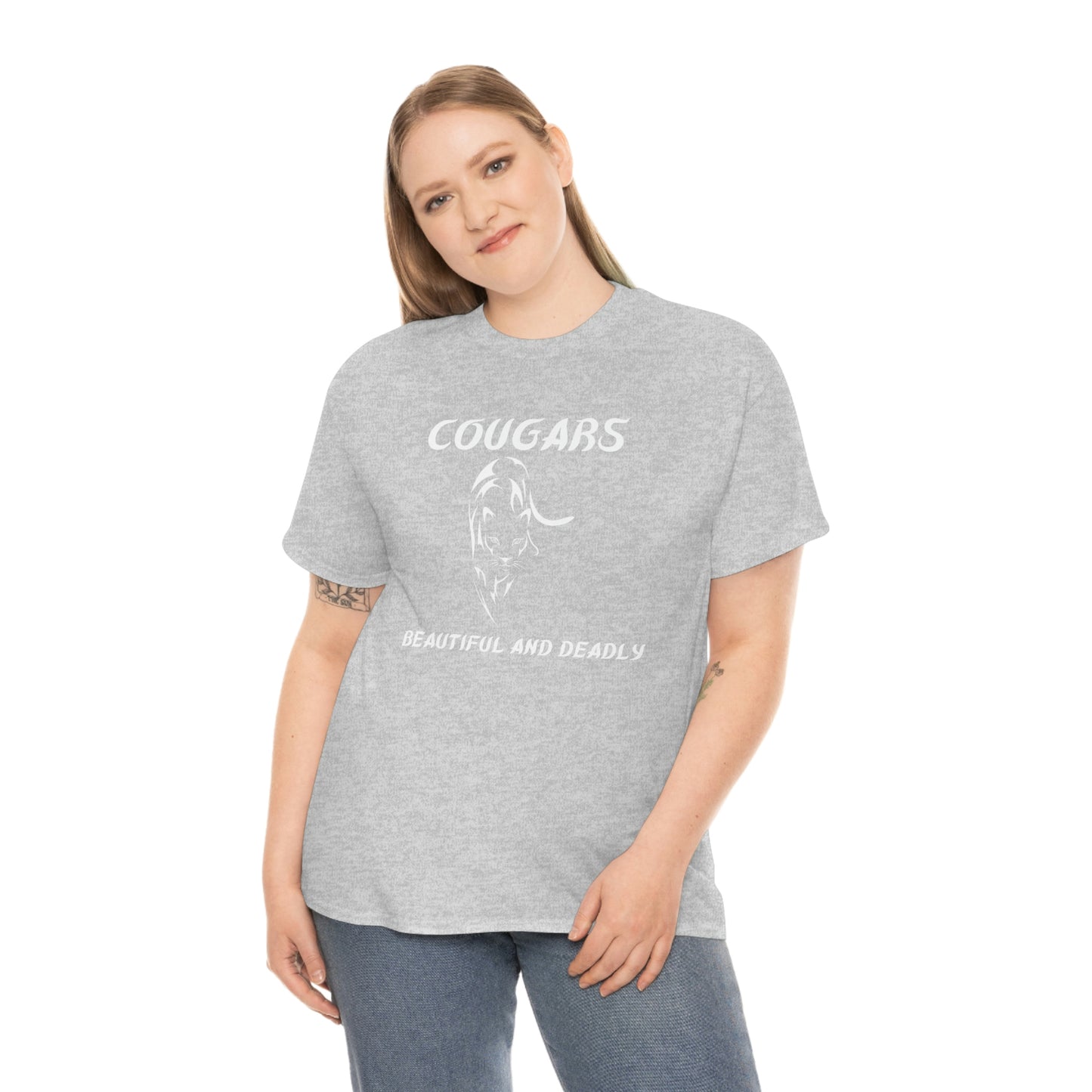 Cougars Unisex Heavy Cotton Tee