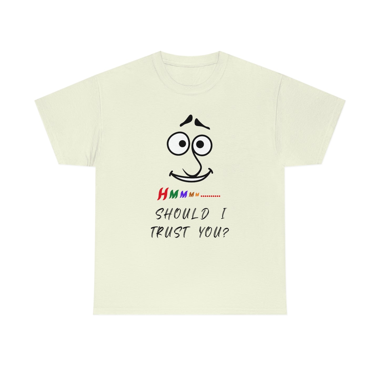 Hmmm, Funny, Unisex Heavy Cotton Tee