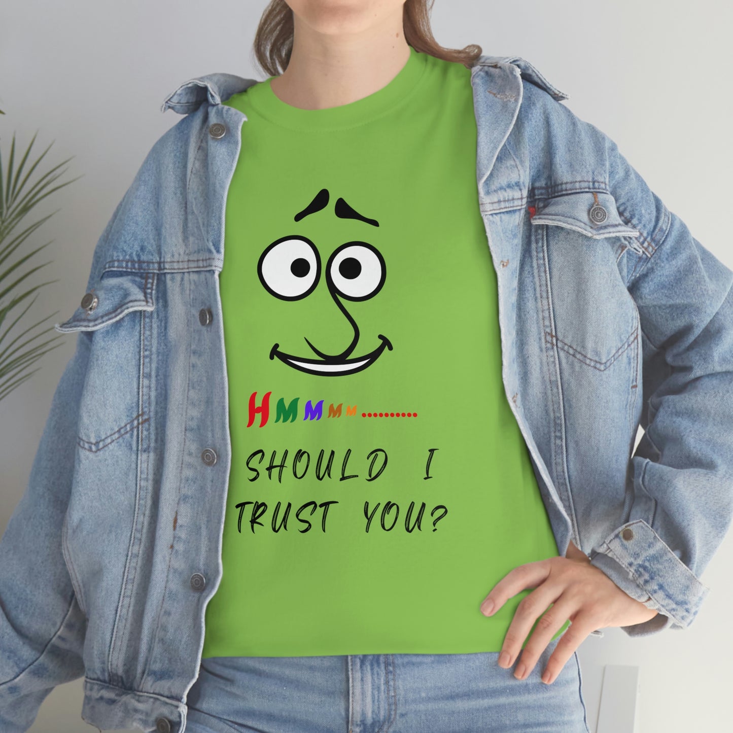 Hmmm, Funny, Unisex Heavy Cotton Tee