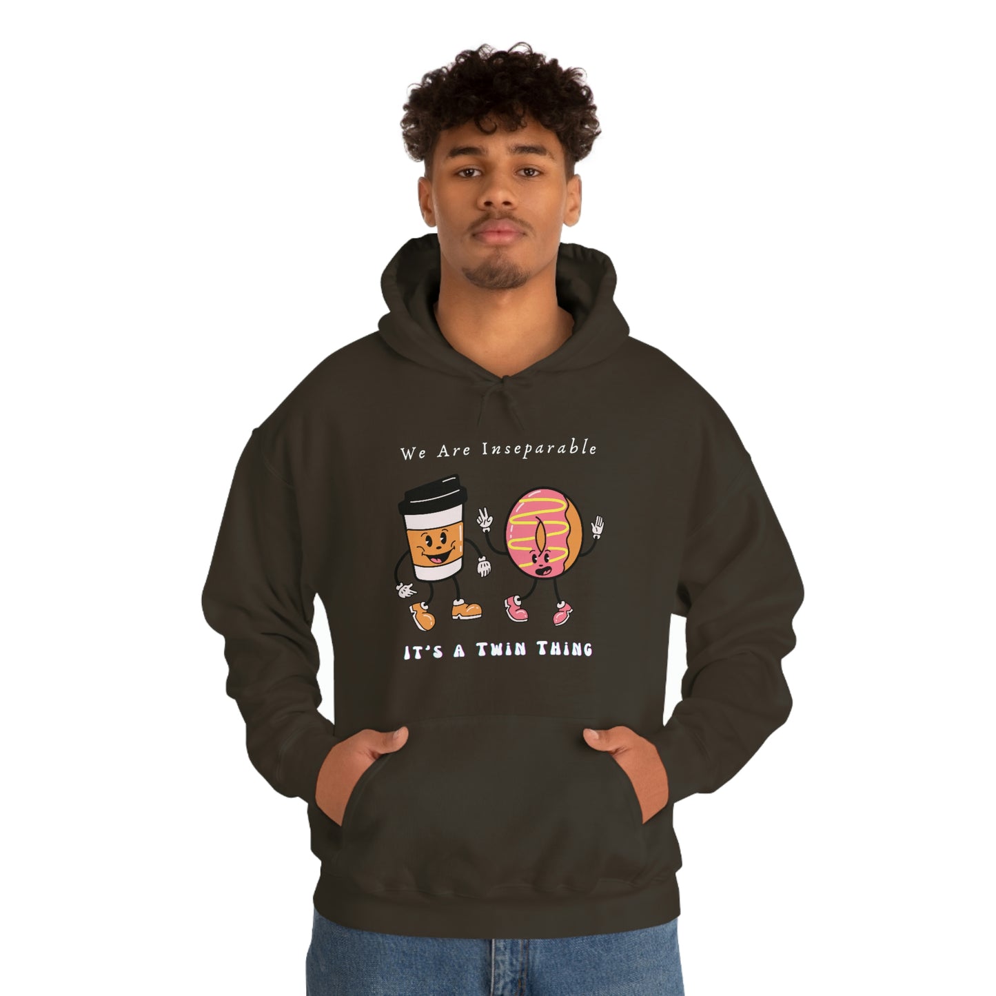 Twin, Unisex Heavy Blend™ Hooded Sweatshirt