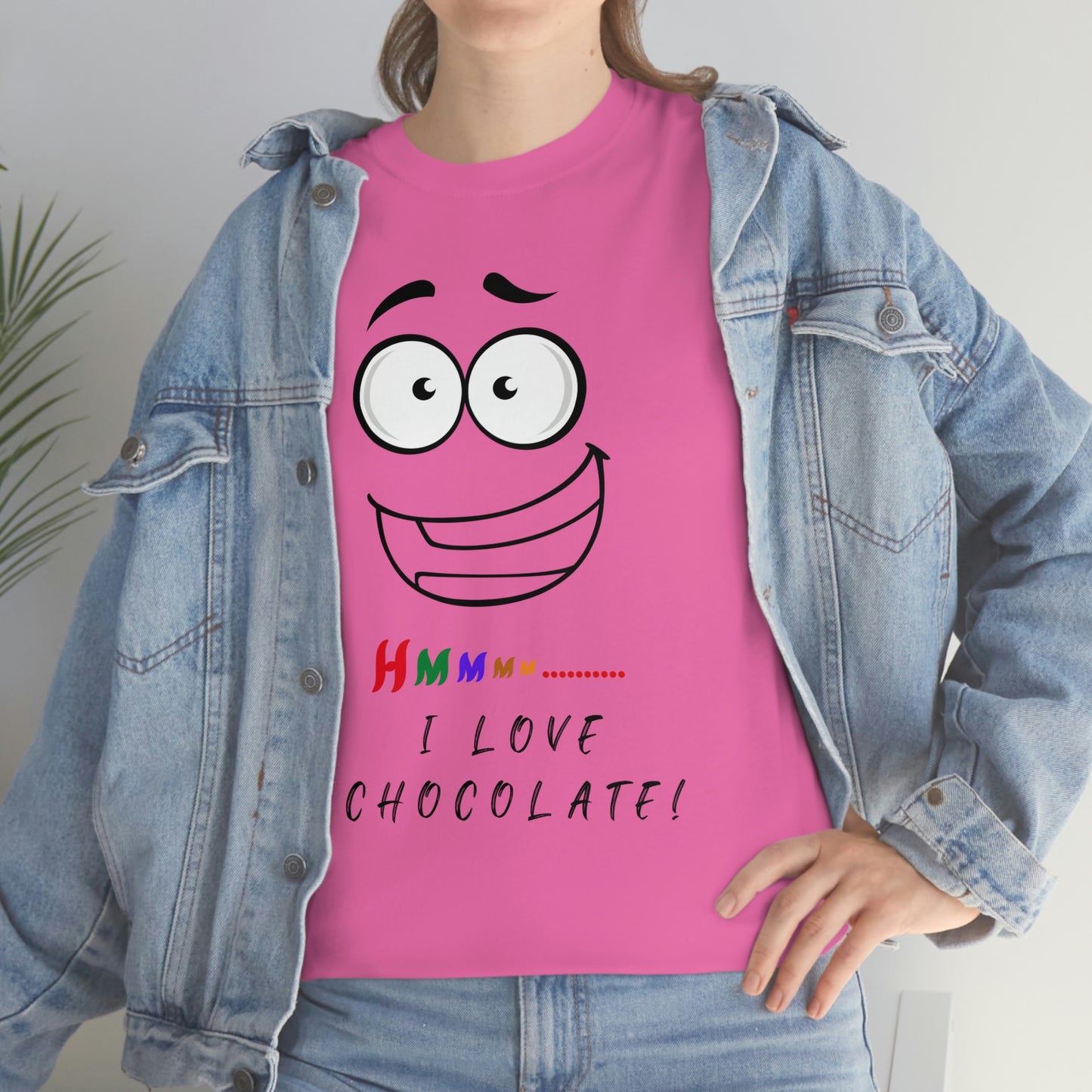 Hmmm... I Love Chocolate Unisex Heavy Cotton Tee