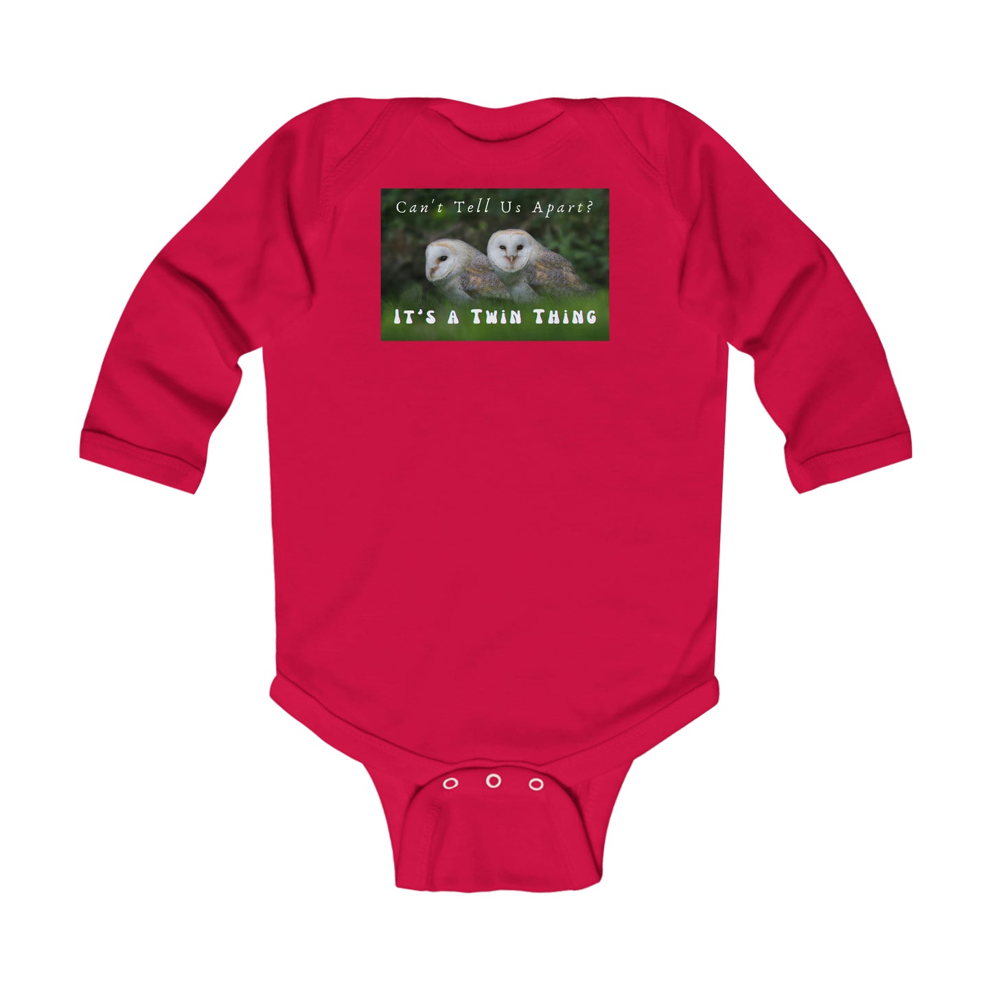 Baby Talk, Twin, Infant Long Sleeve Bodysuit