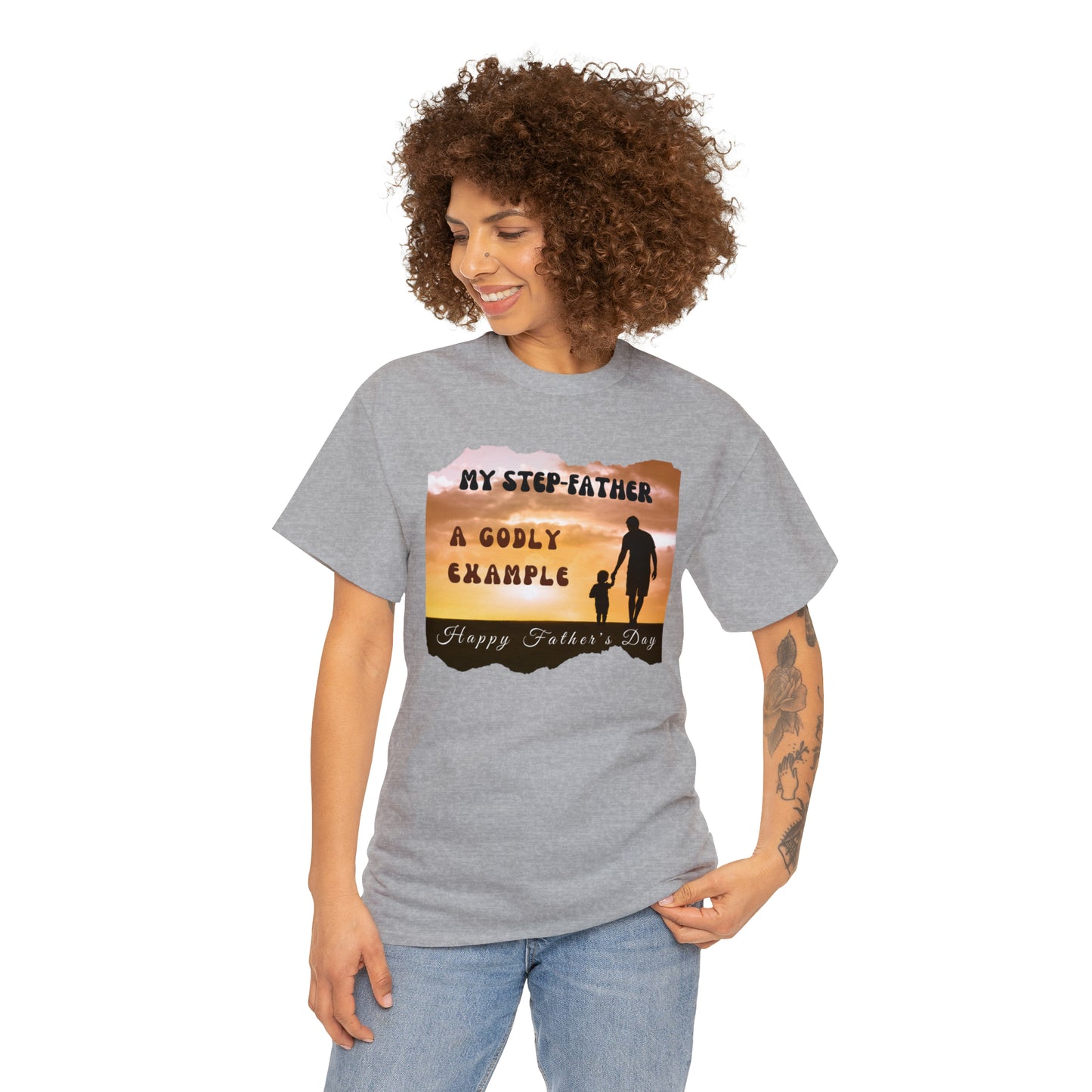 Exotic Print Father's Day Unisex Heavy Cotton Tee