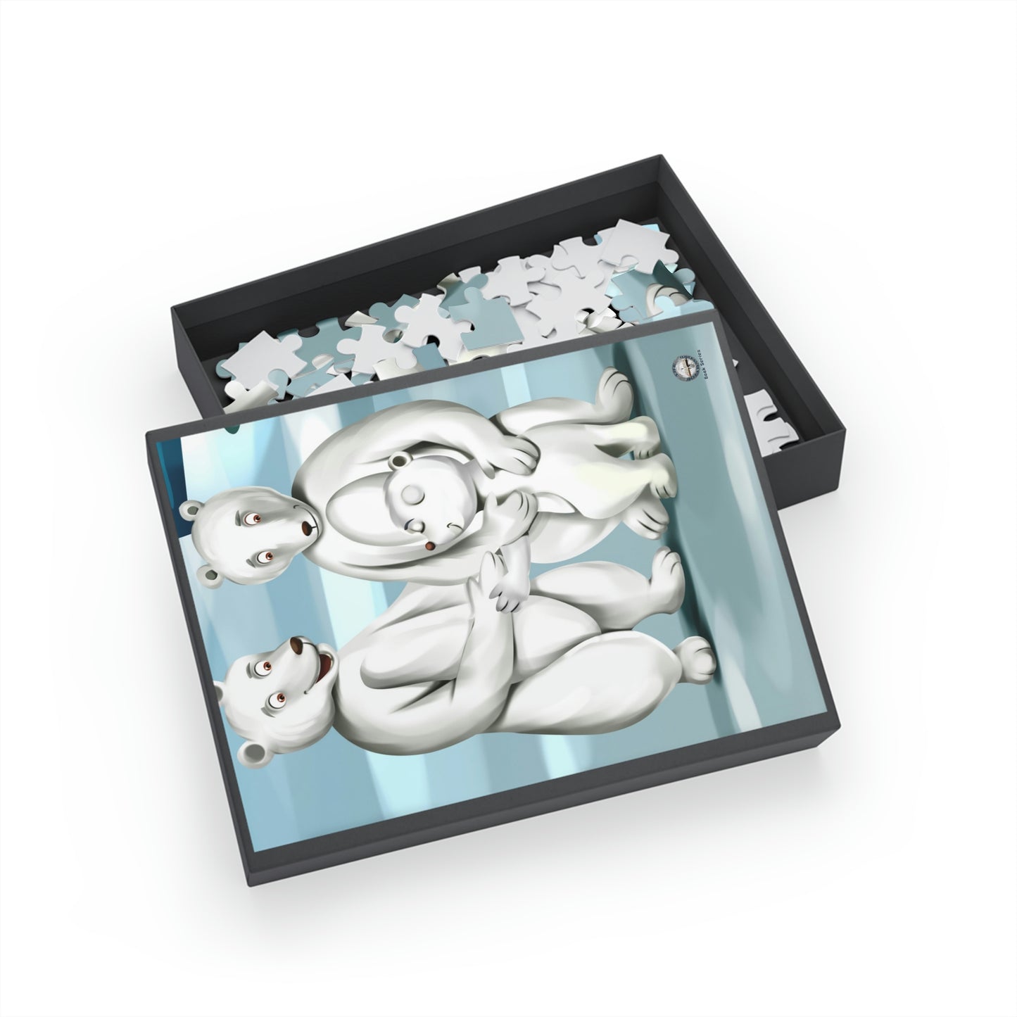 Poro the Polar Bear Family Jigsaw Puzzle (96, 252, 500, 1000-Piece)