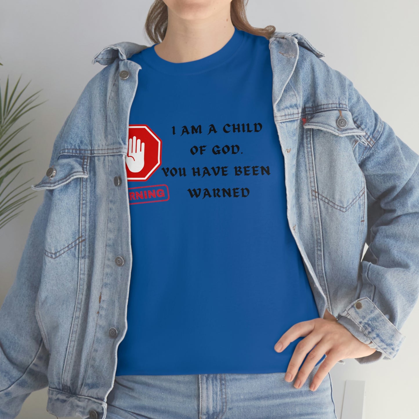 Warning Unisex Heavy Cotton Tee