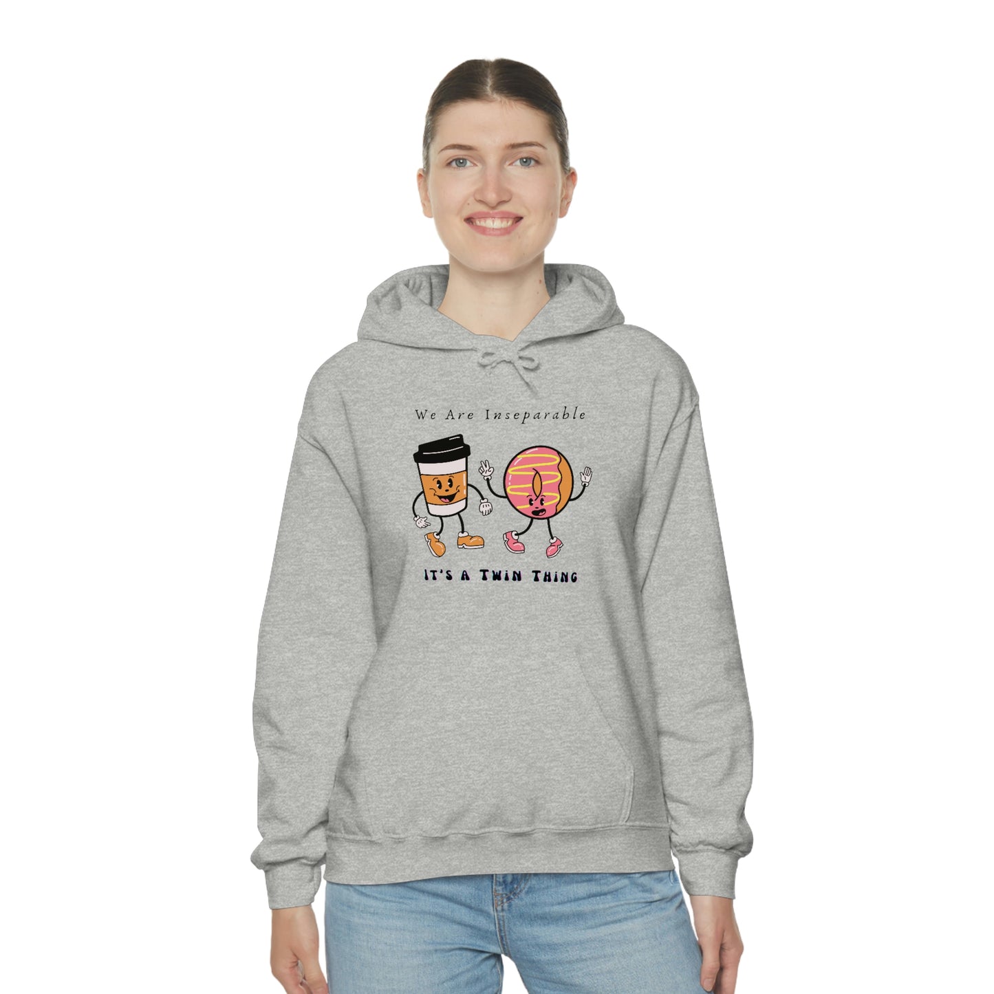 Twin, Unisex Heavy Blend™ Hooded Sweatshirt