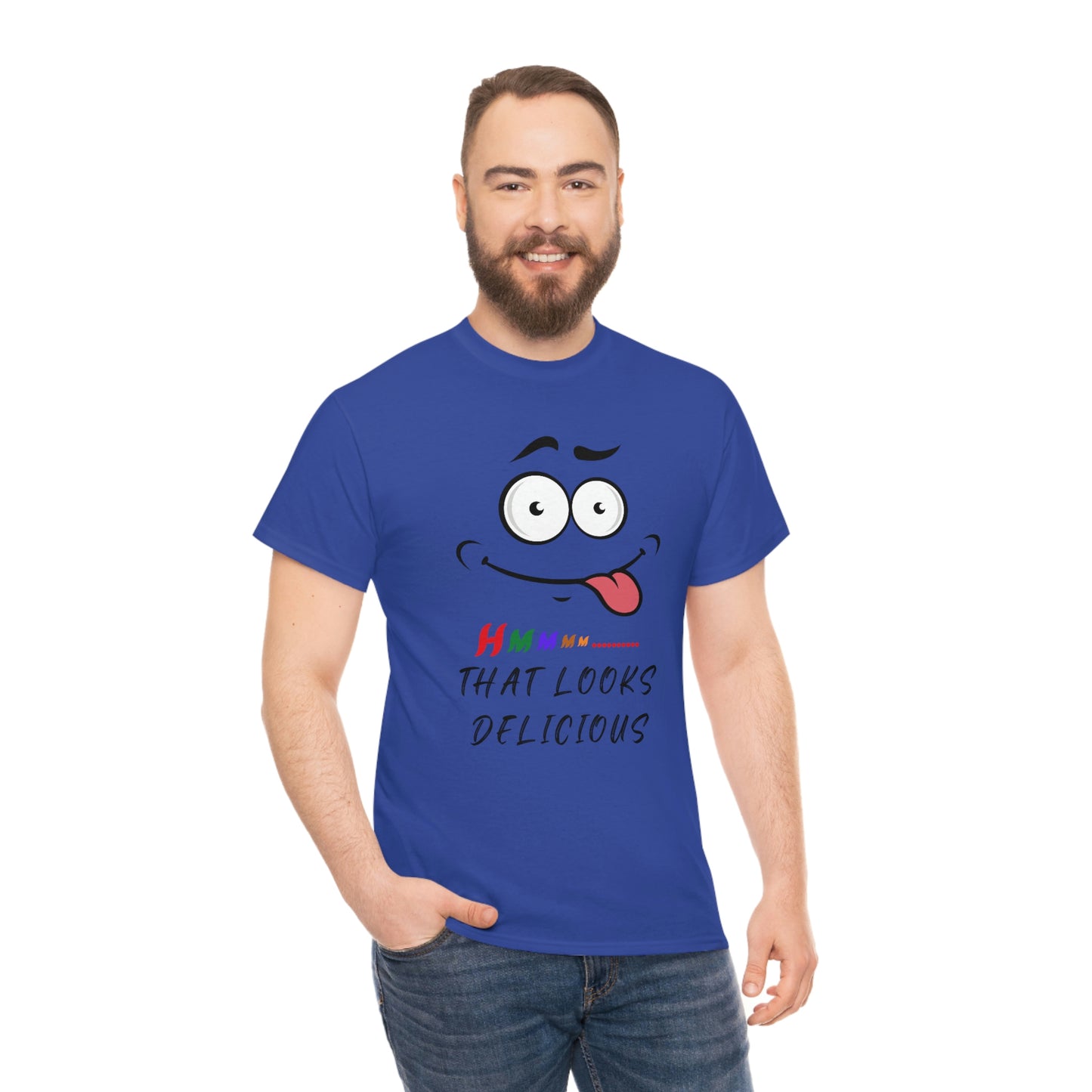 Hmmm, Funny, Unisex Heavy Cotton Tee