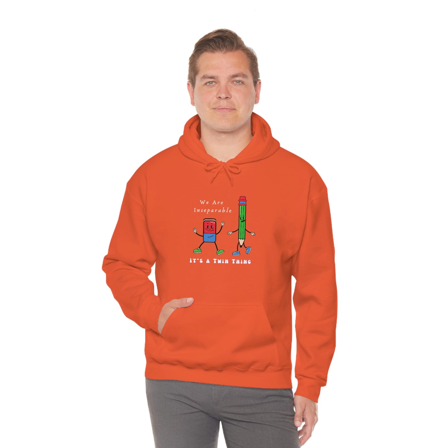 Twin, Unisex Heavy Blend™ Hooded Sweatshirt