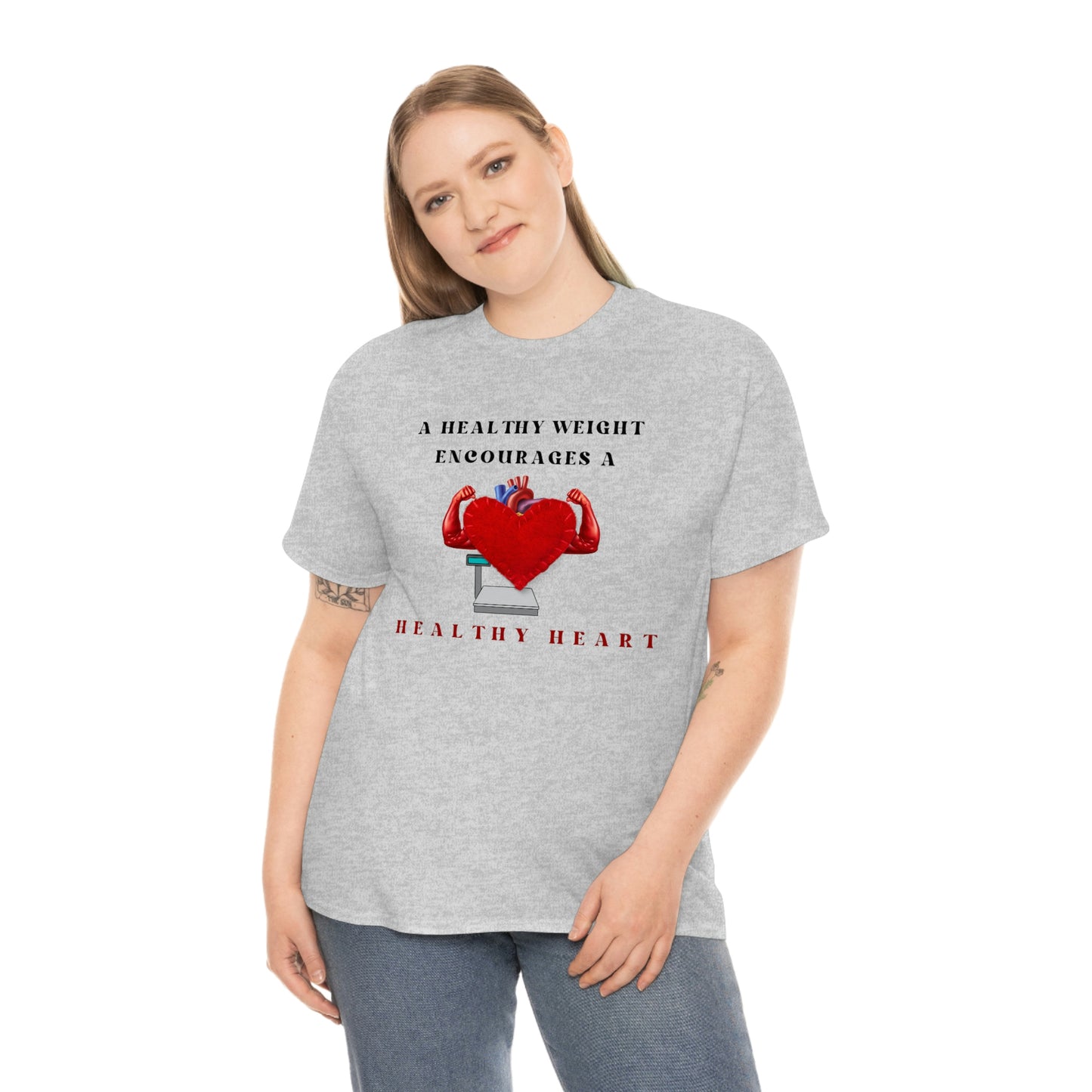 Healthy Weight Healthy Heart Unisex Heavy Cotton Tee