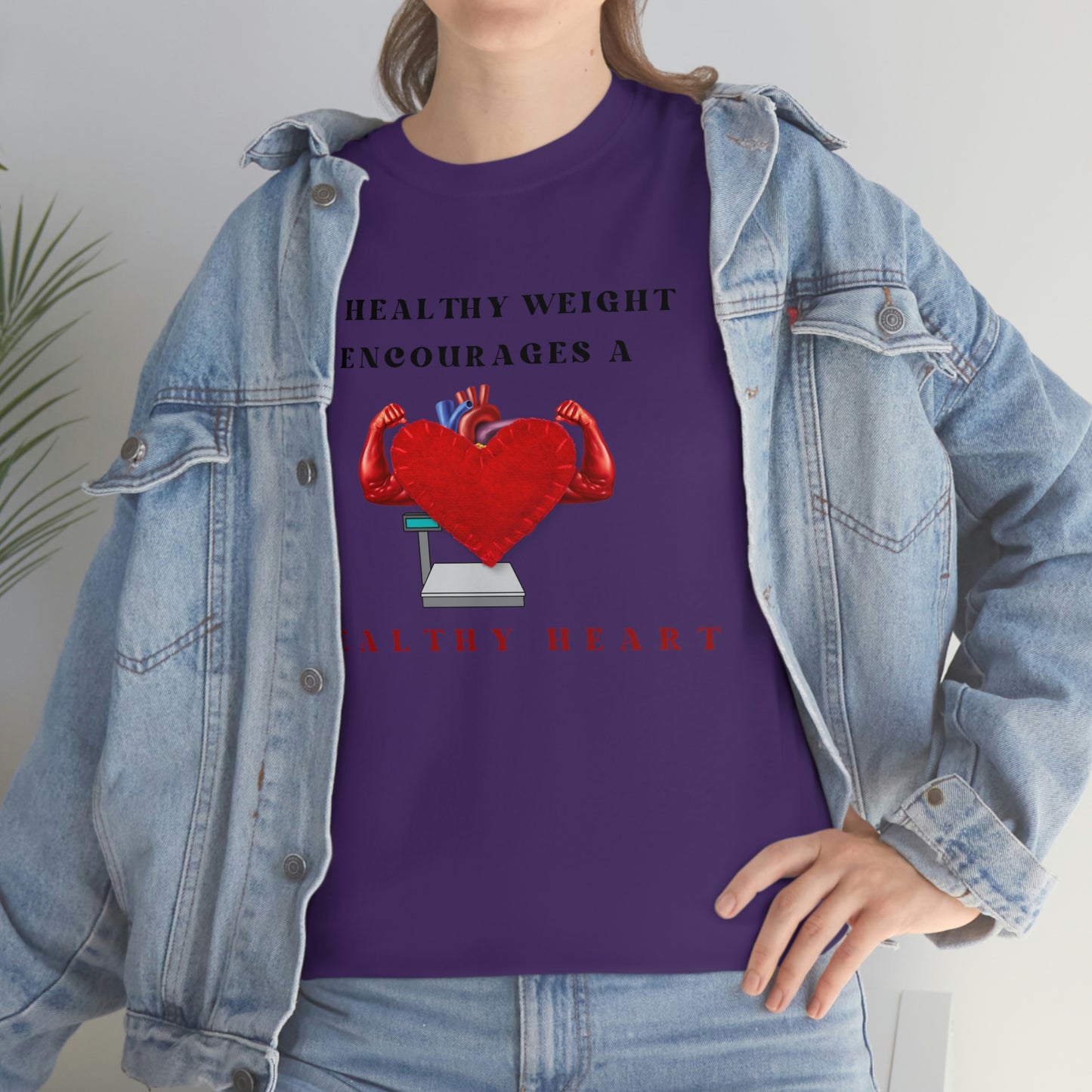 Healthy Weight Healthy Heart Unisex Heavy Cotton Tee