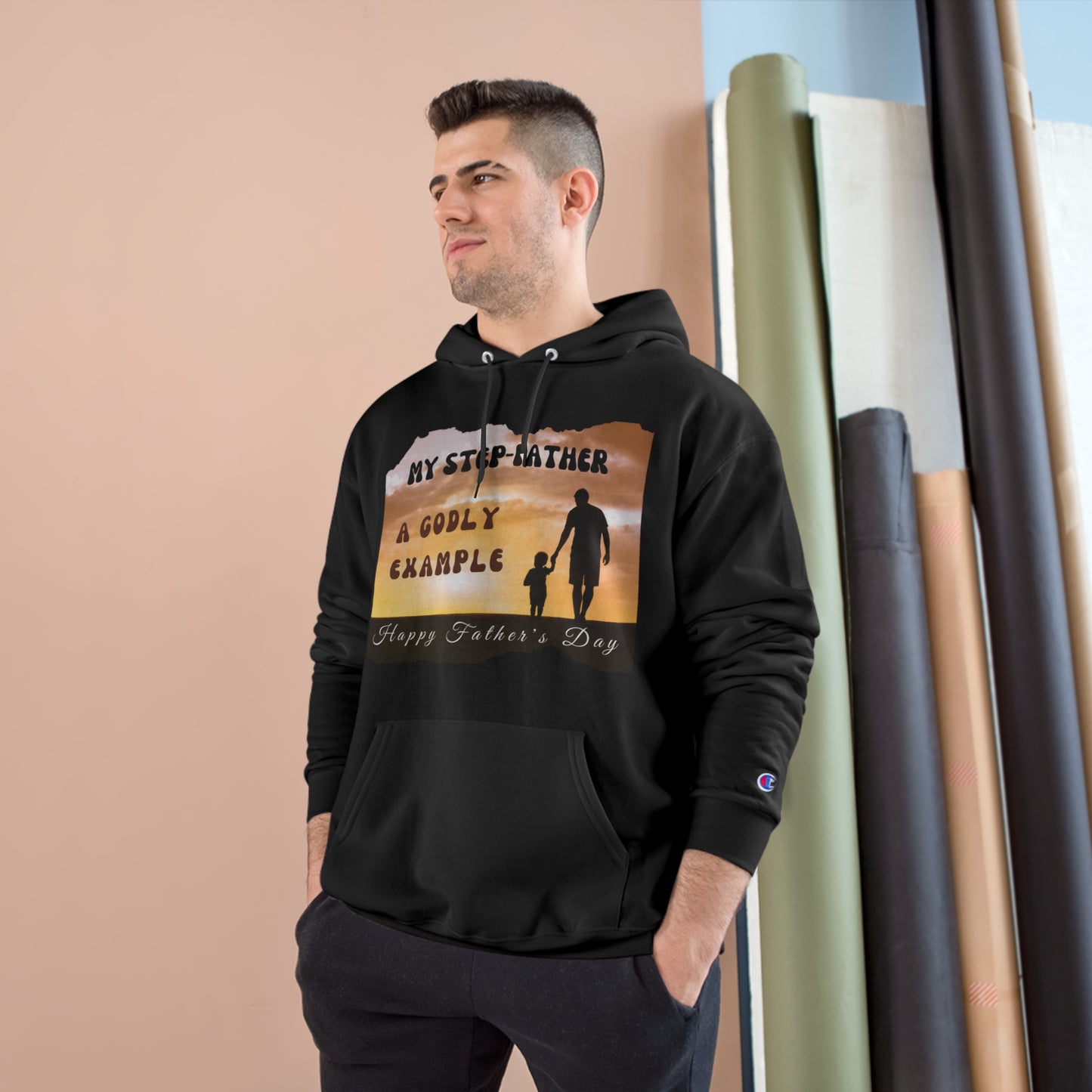 Exotic Print Father's Day Champion Hoodie